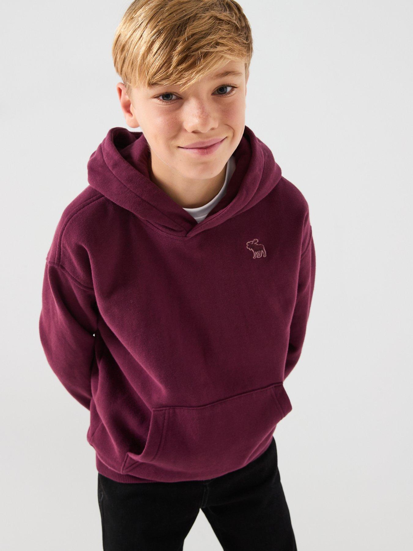 abercrombie-fitch-boys-essentials-fleece-hoodie-redfront