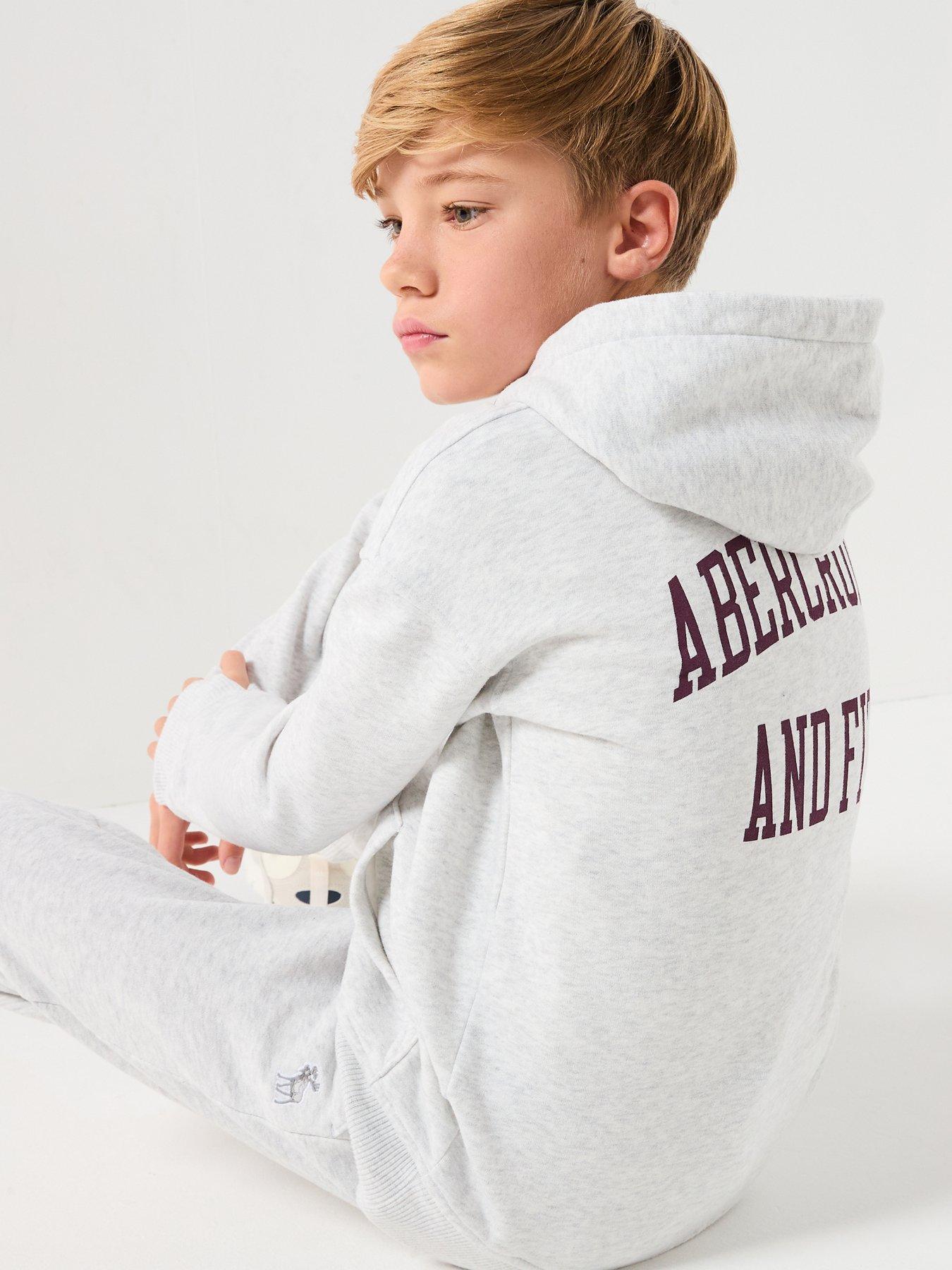 Abercrombie & Fitch Boys Fashion Hoodie - Grey