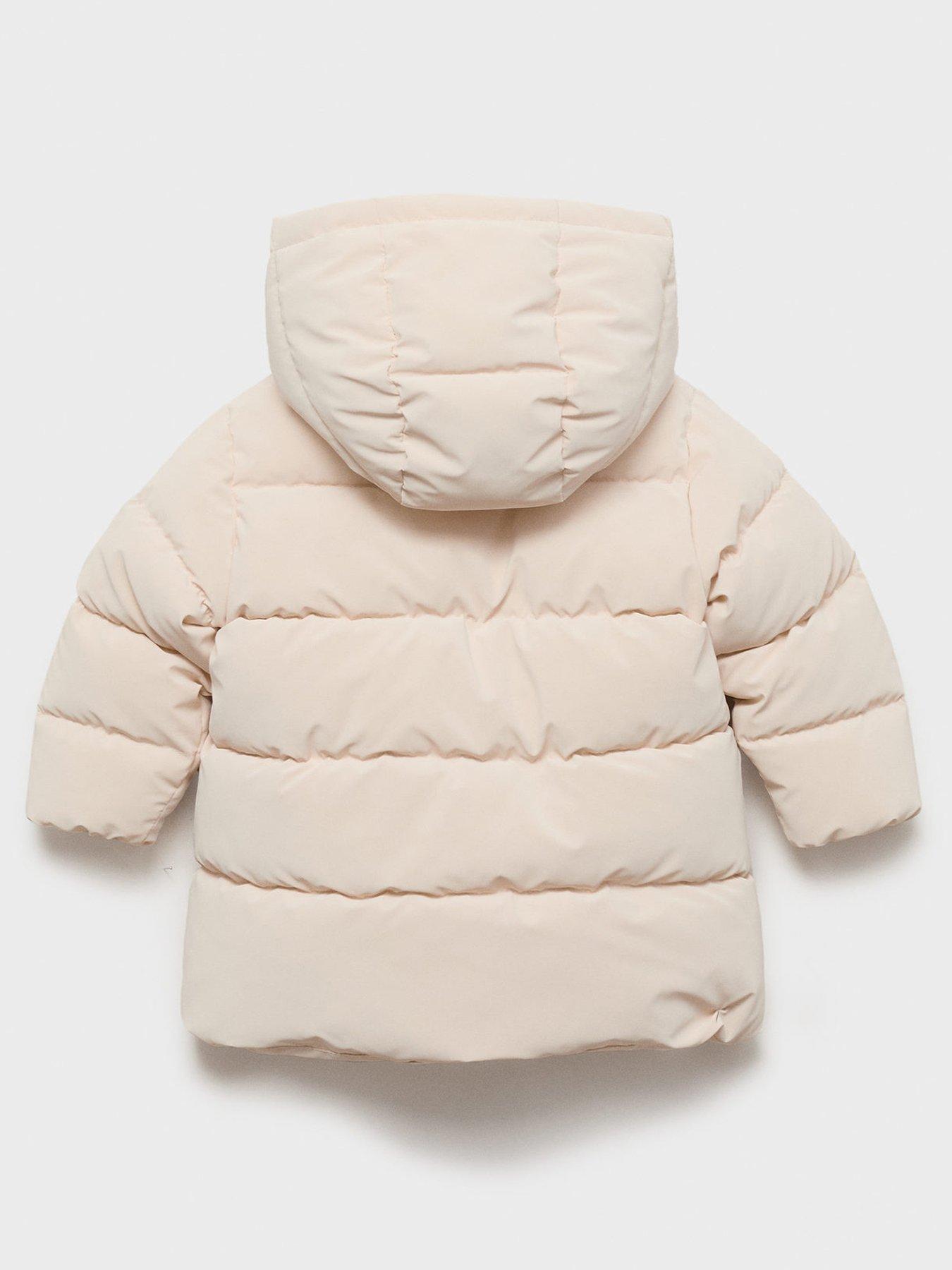 Image 2 of 4 of Mango Younger Girls Padded Coat - Cream