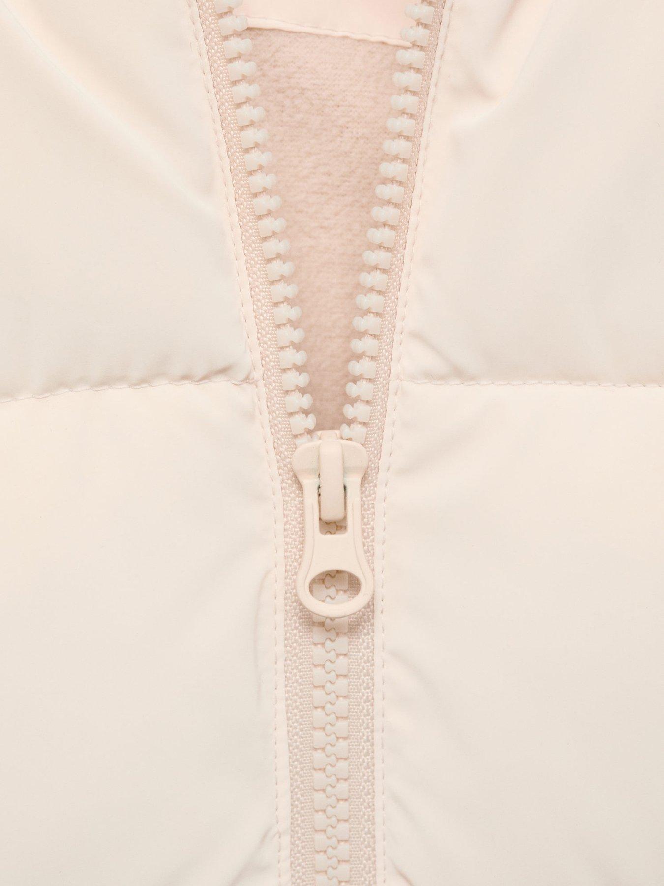 Image 4 of 4 of Mango Younger Girls Padded Coat - Cream