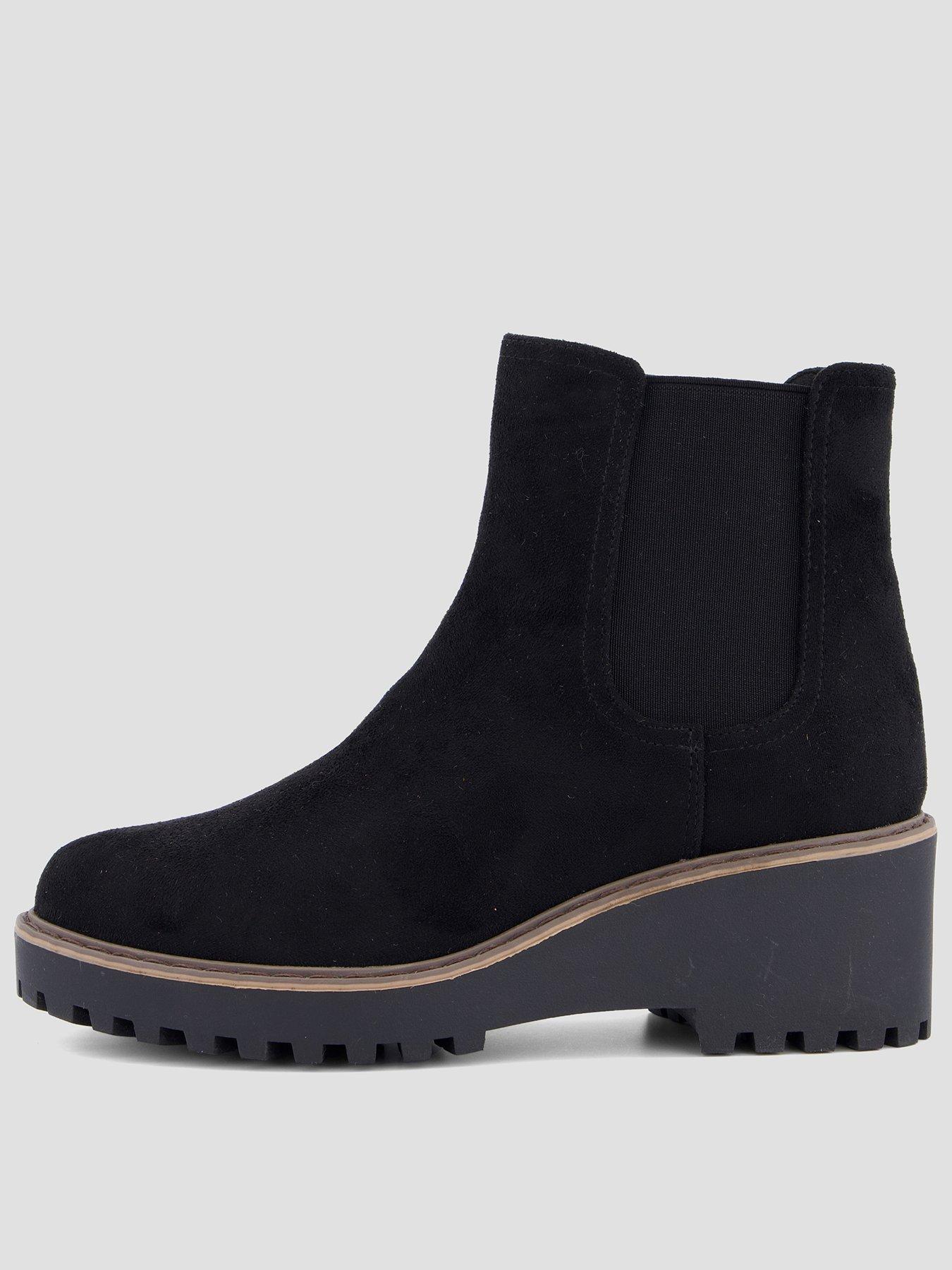 Image 1 of 7 of The Very Collection Wedge Ankle Boot - Black