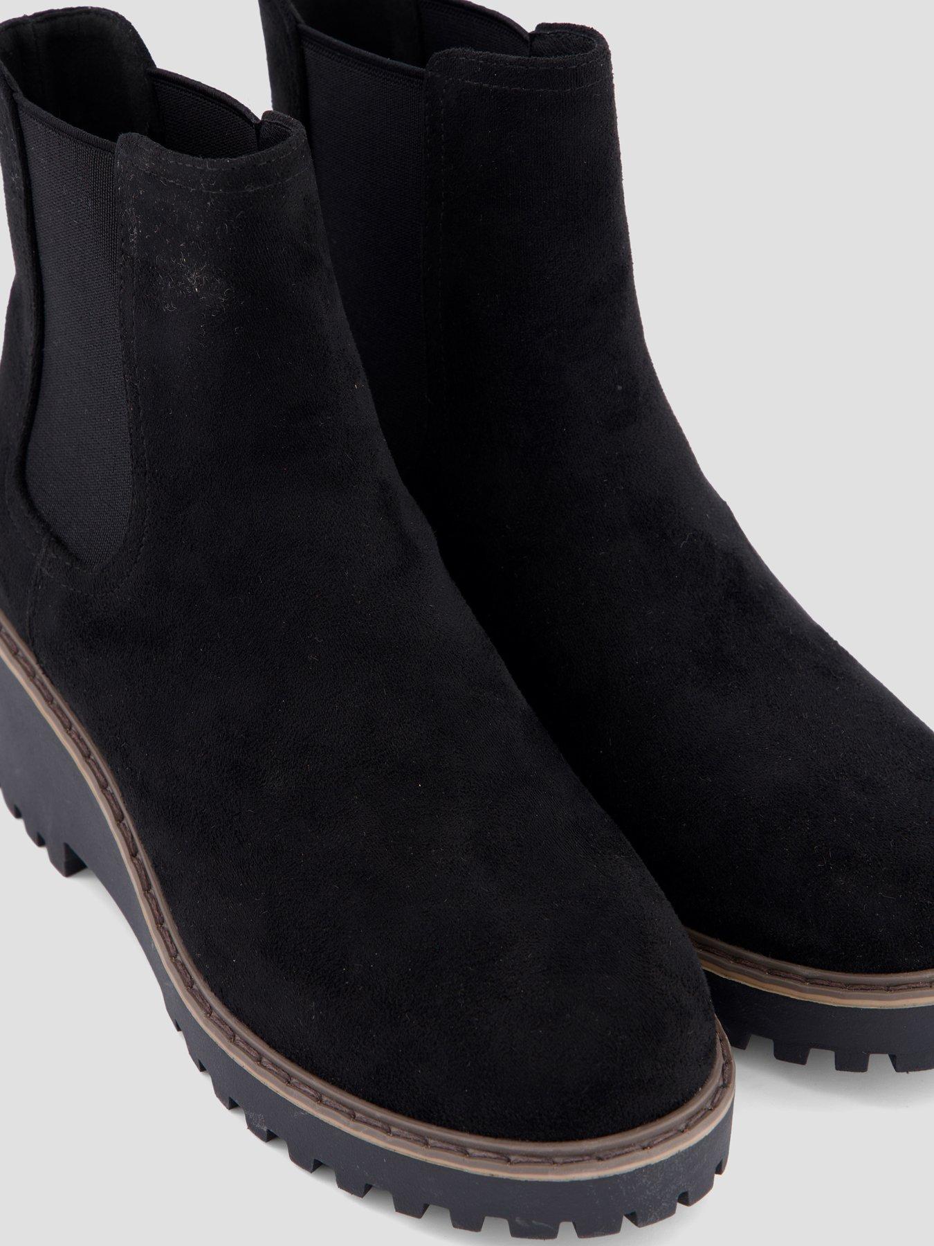 Image 5 of 7 of The Very Collection Wedge Ankle Boot - Black