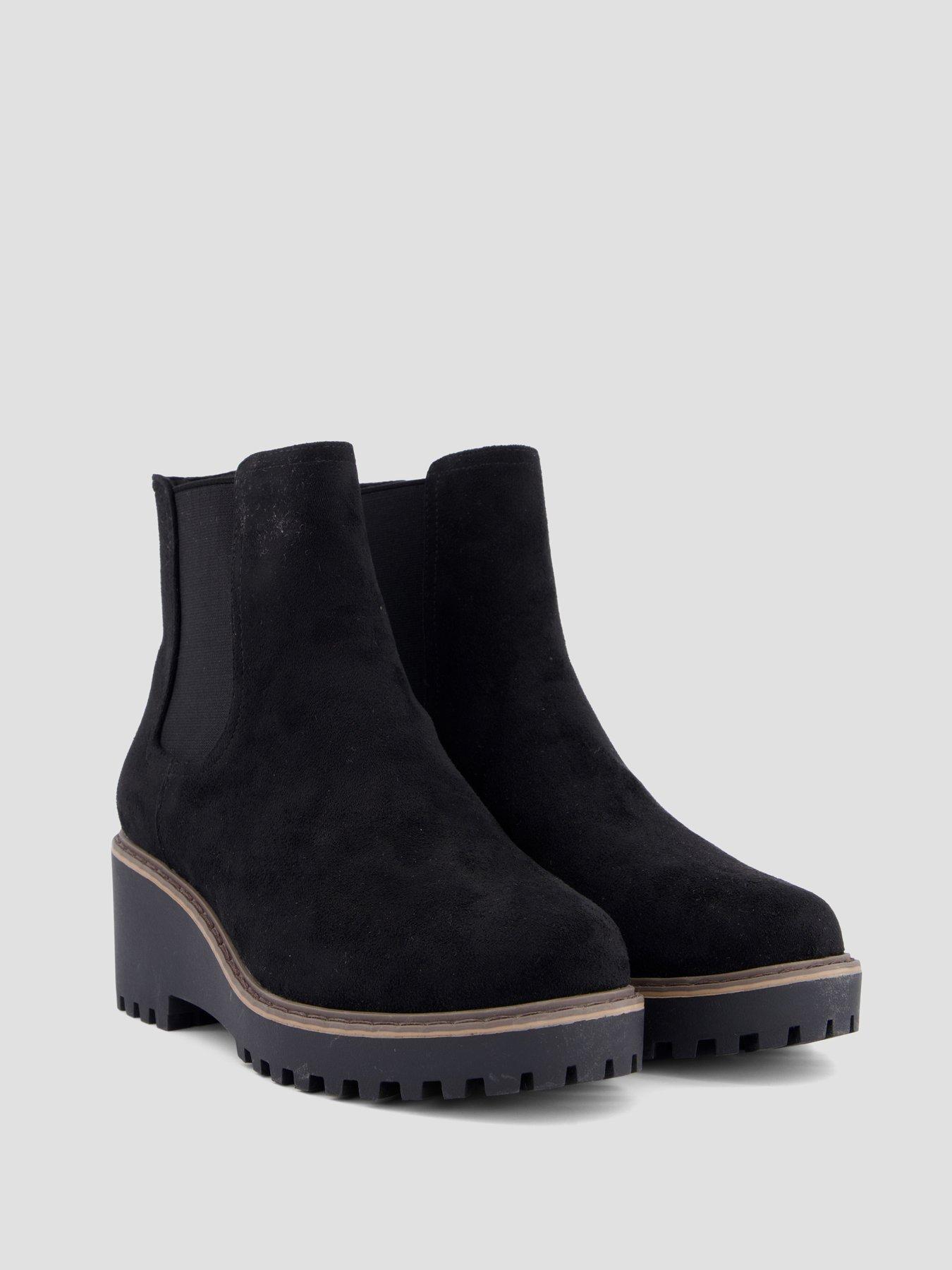 Image 6 of 7 of The Very Collection Wedge Ankle Boot - Black