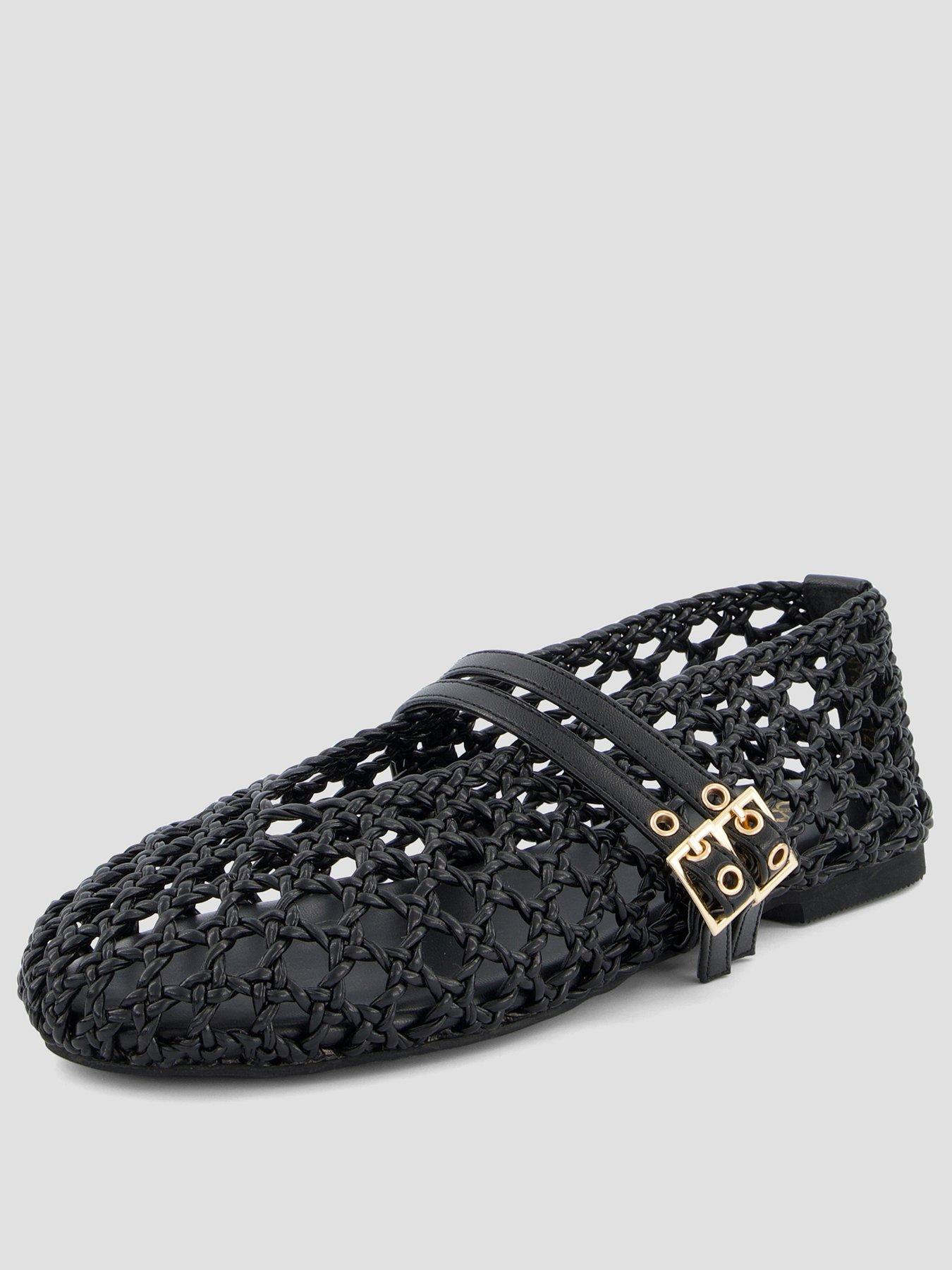 the-very-collection-extra-wide-woven-ballet-flat-shoe-creamstillFront