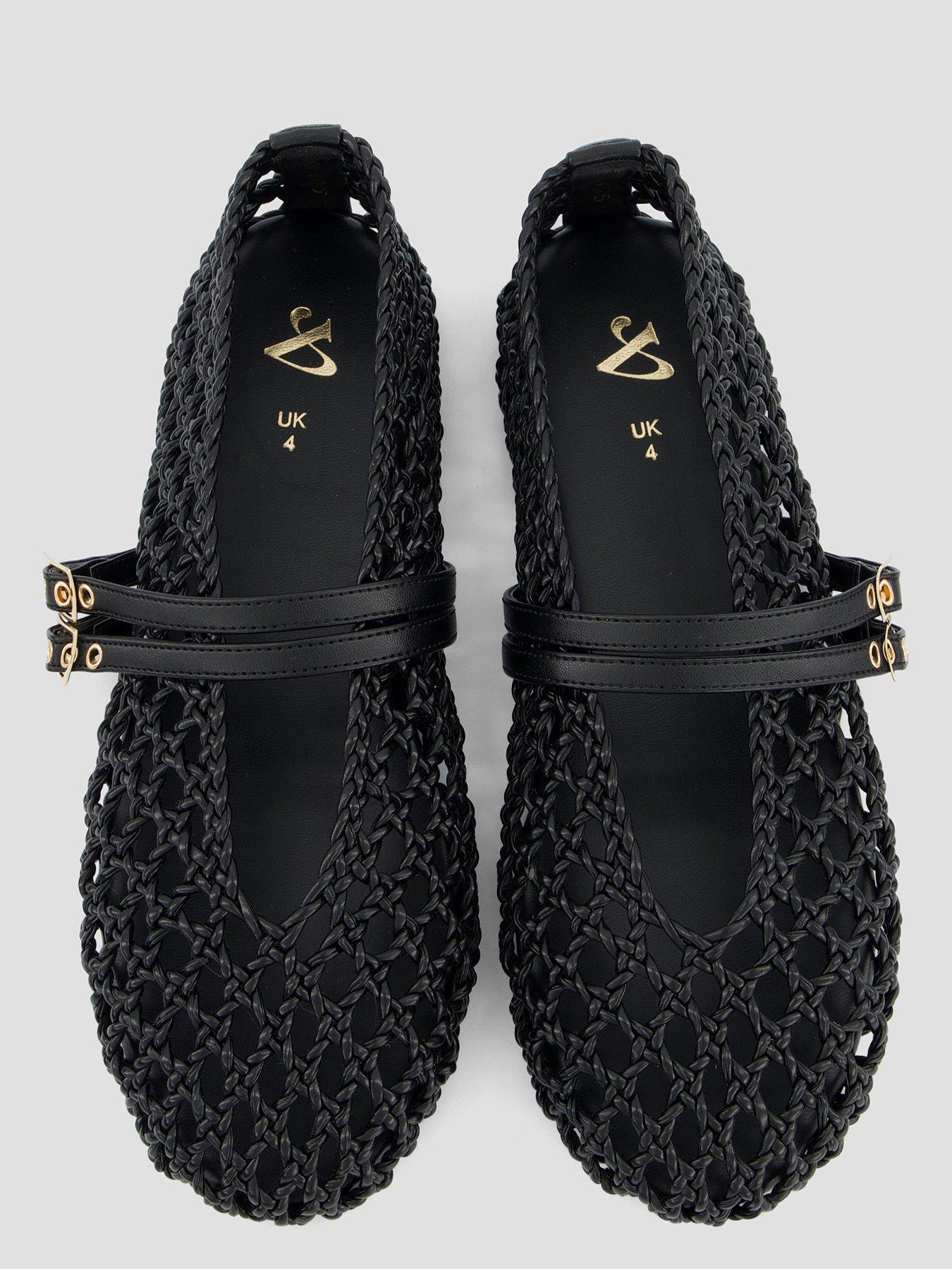 the-very-collection-extra-wide-woven-ballet-flat-shoe-creamoutfit