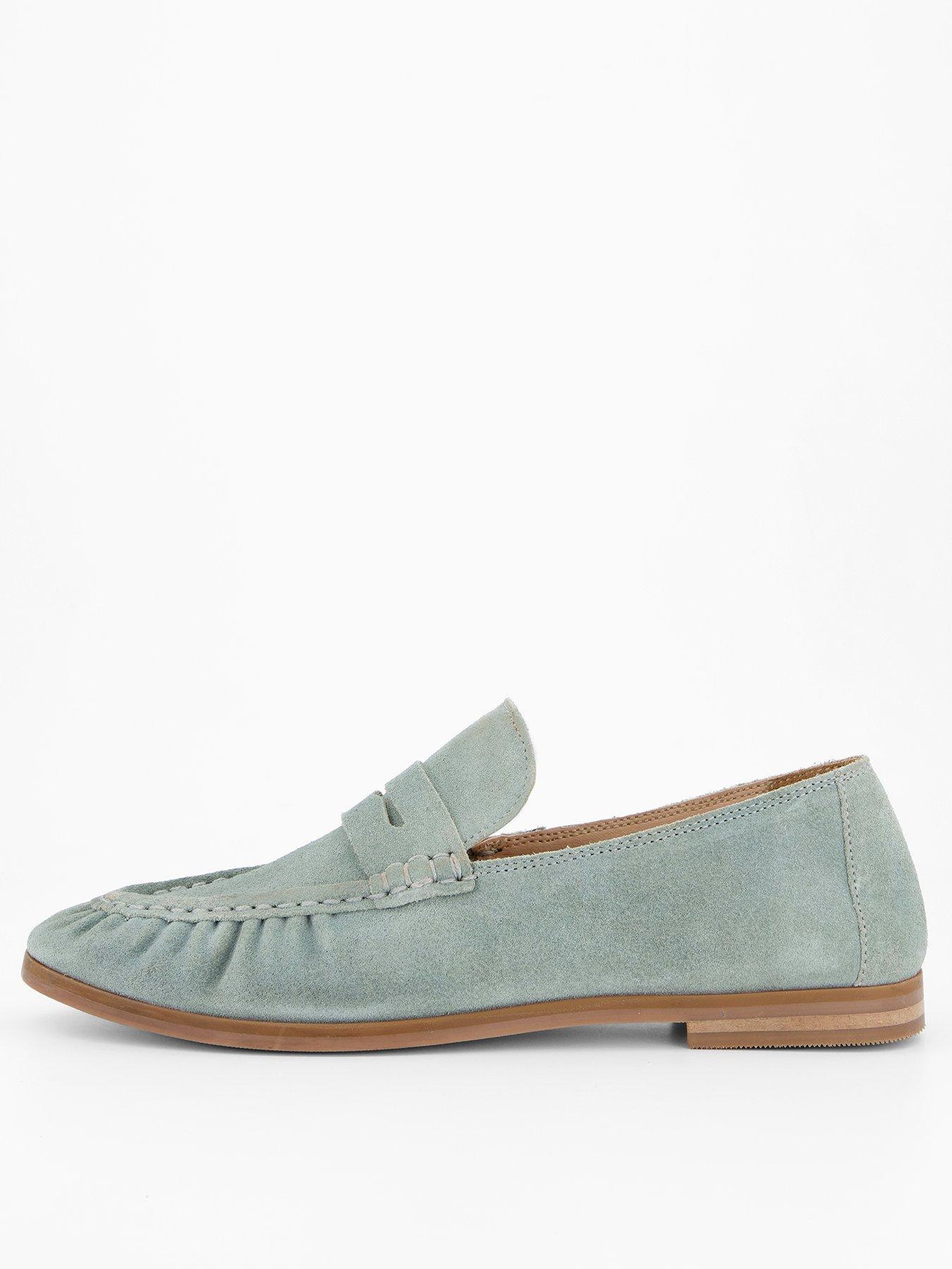 the-very-collection-real-suede-loafer-shoe-bluefront