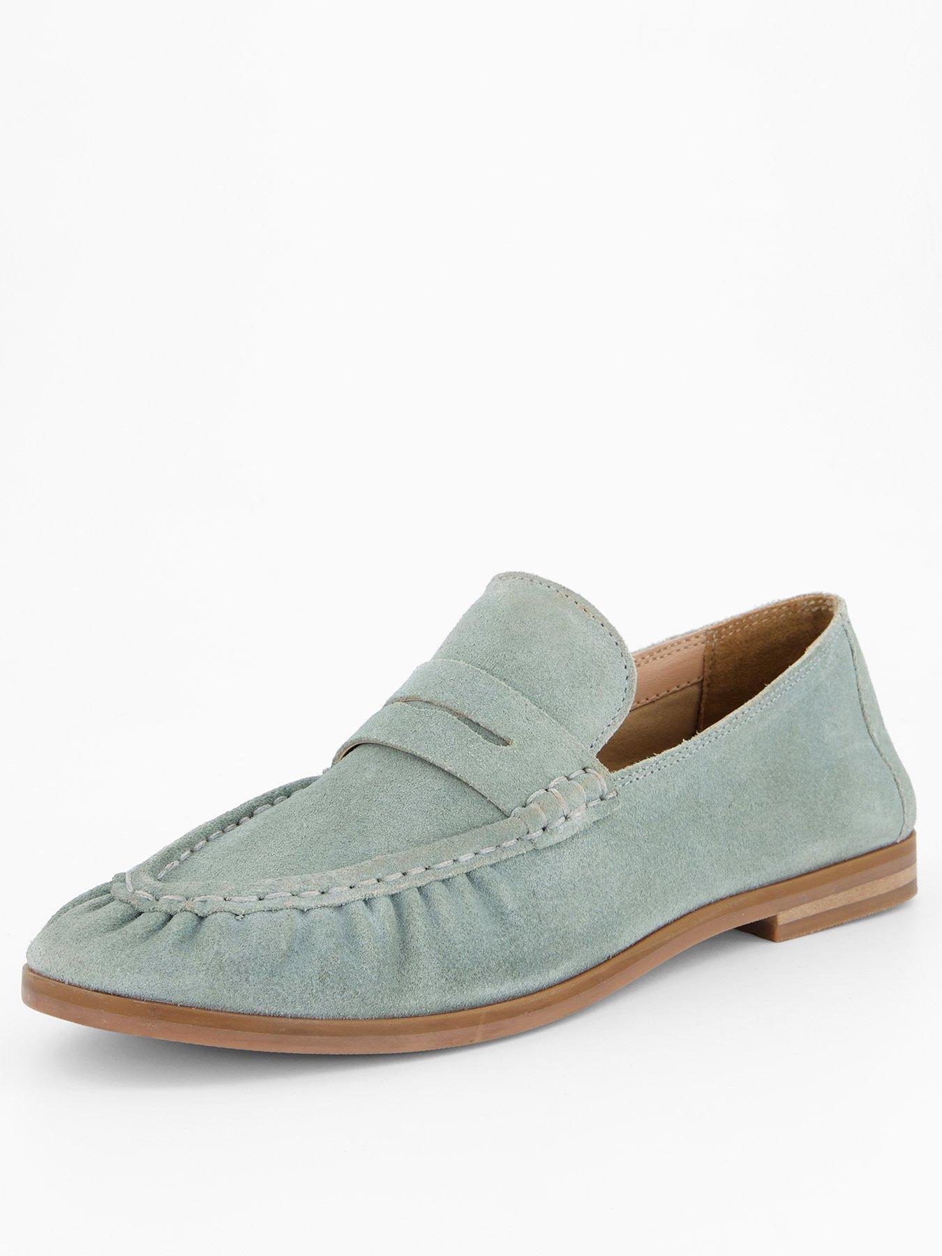 the-very-collection-real-suede-loafer-shoe-bluestillFront