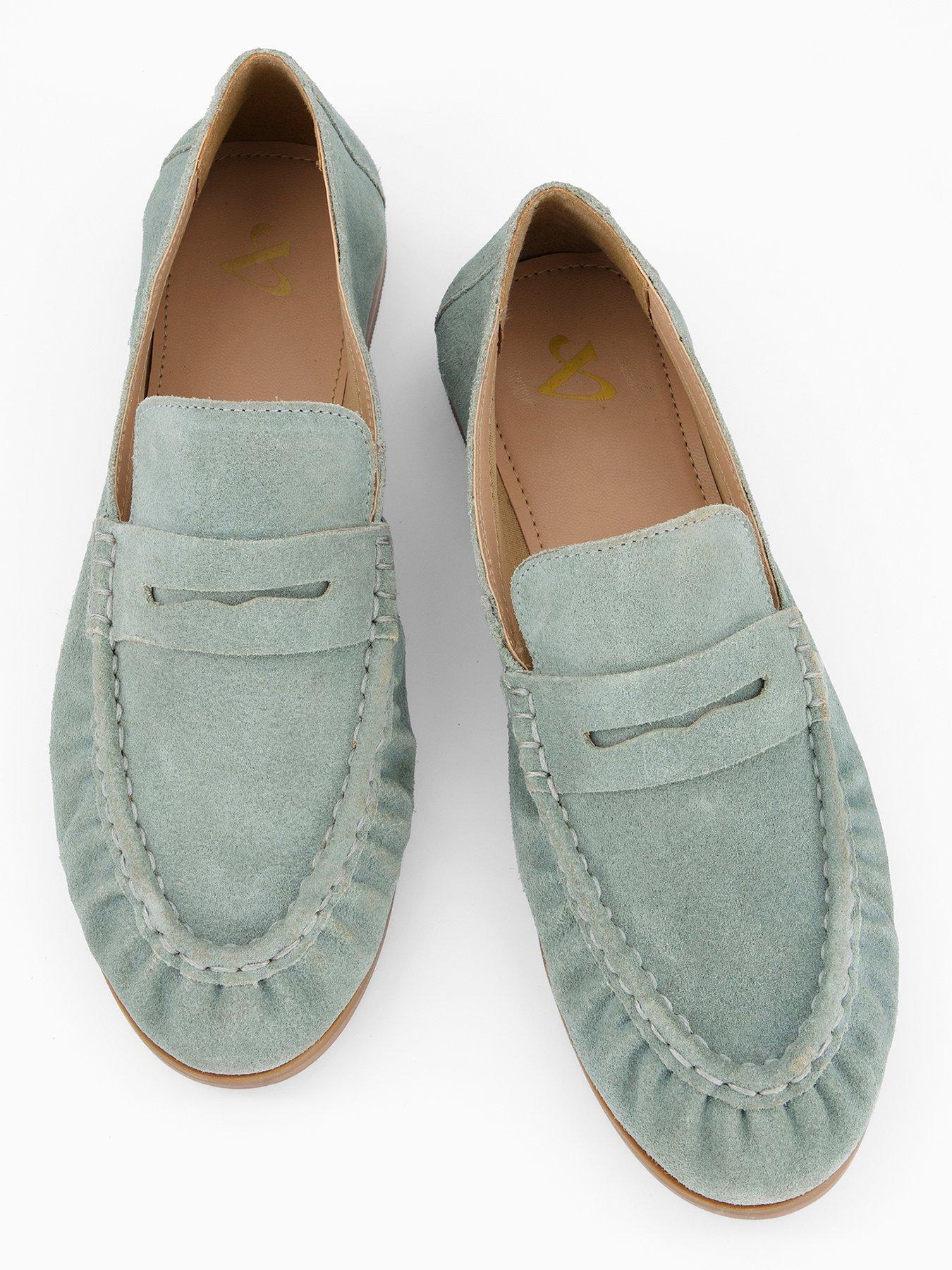 the-very-collection-real-suede-loafer-shoe-blueoutfit