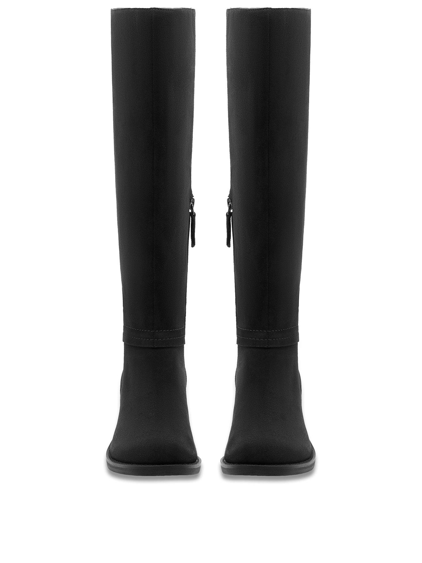 clarks-chamberly-hi-knee-boots-blackstillFront