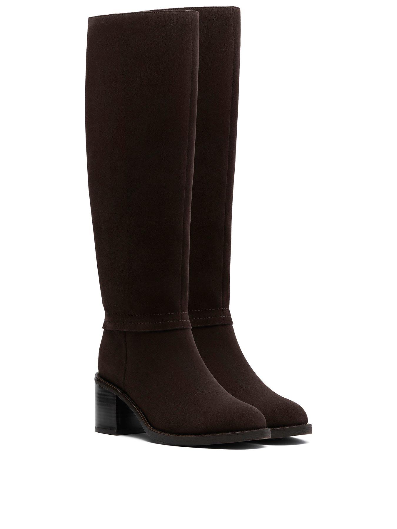 Image 2 of 6 of Clarks Chamberly Hi Knee Boots - Brown
