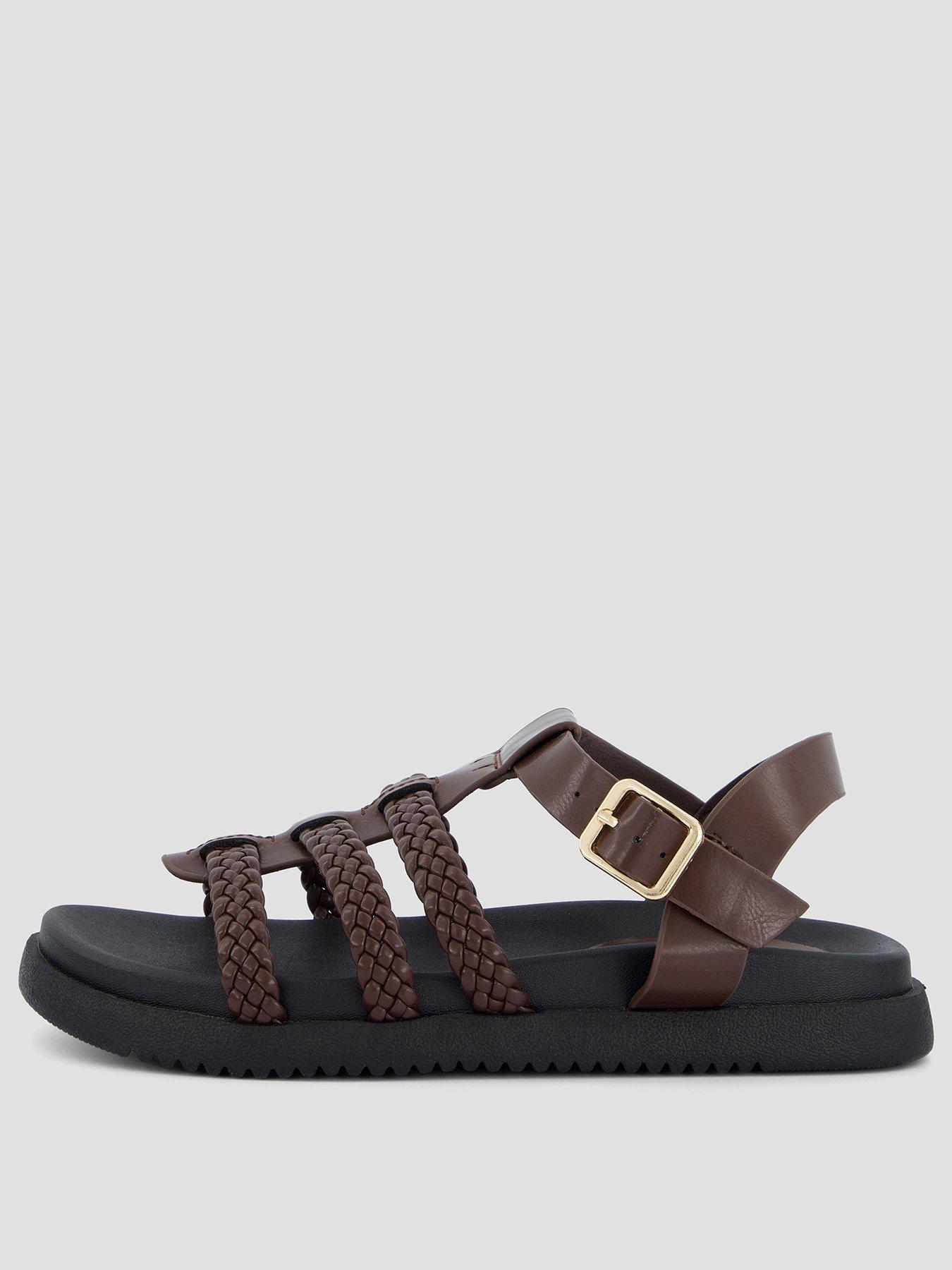 the-very-collection-extra-wide-fit-gladiator-sandals-brownstillFront