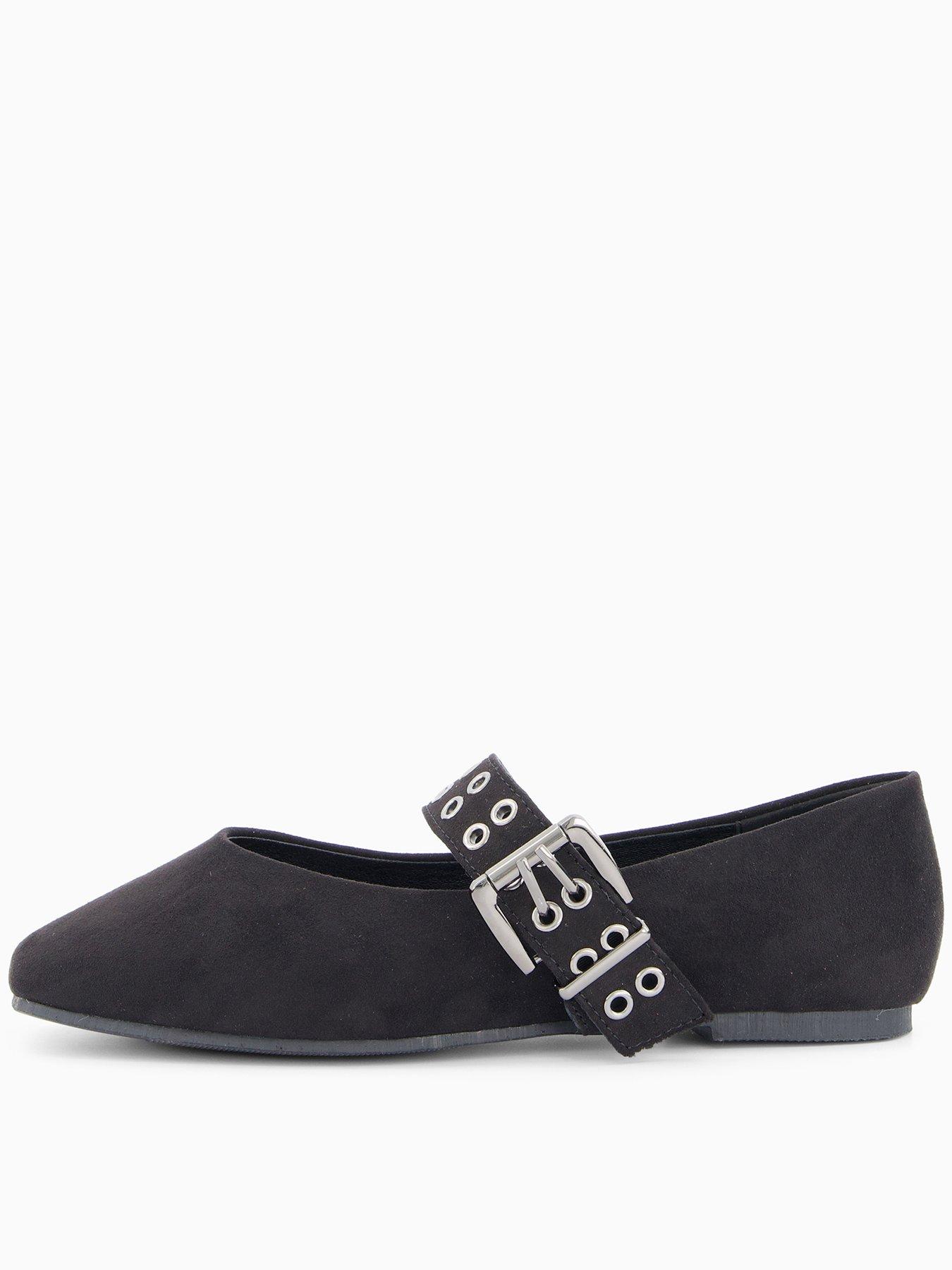 the-very-collection-wide-fit-ballet-flat-blackstillFront