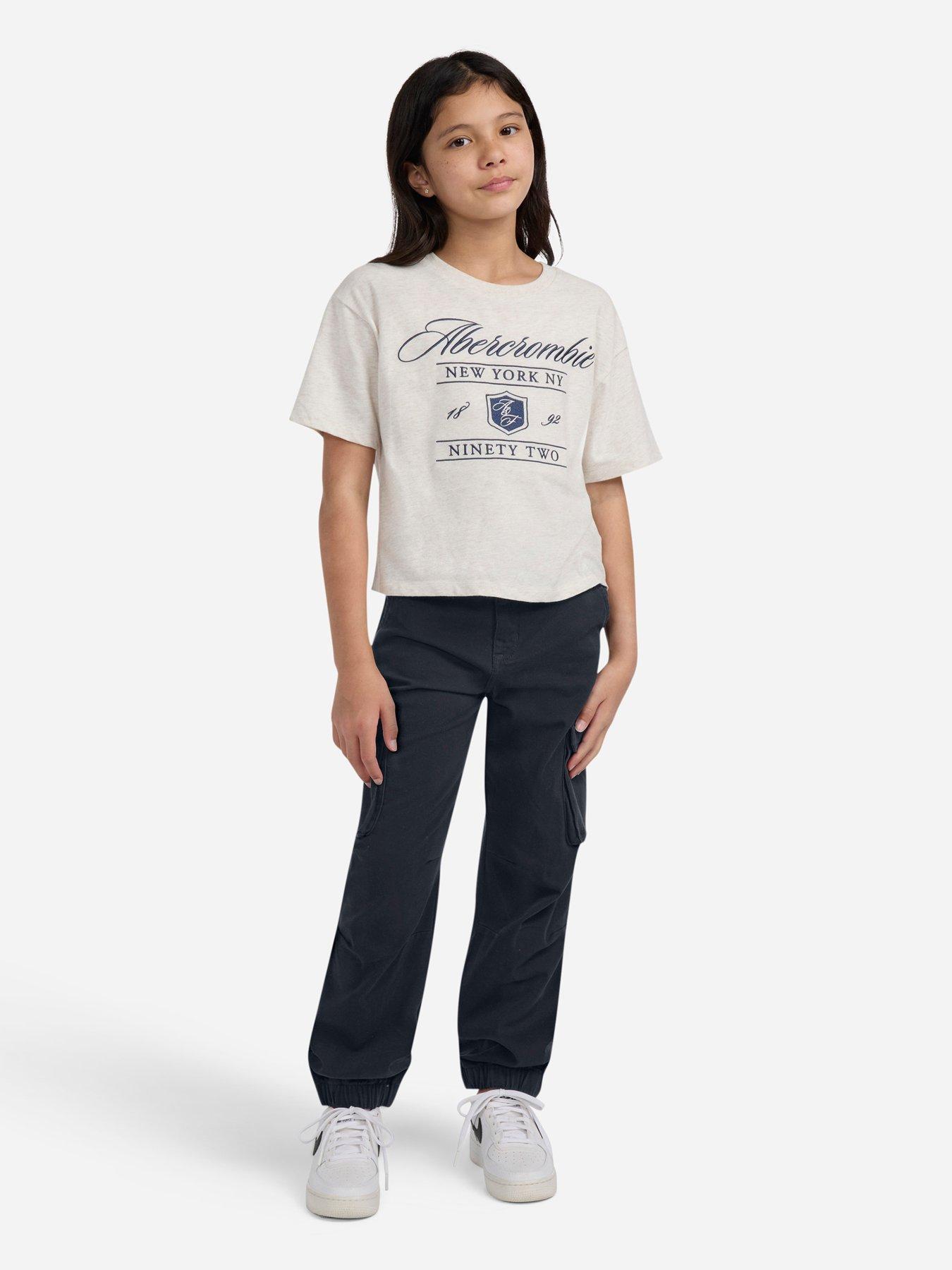 Abercrombie & Fitch Girls Elevated Cargo Jogger - Black