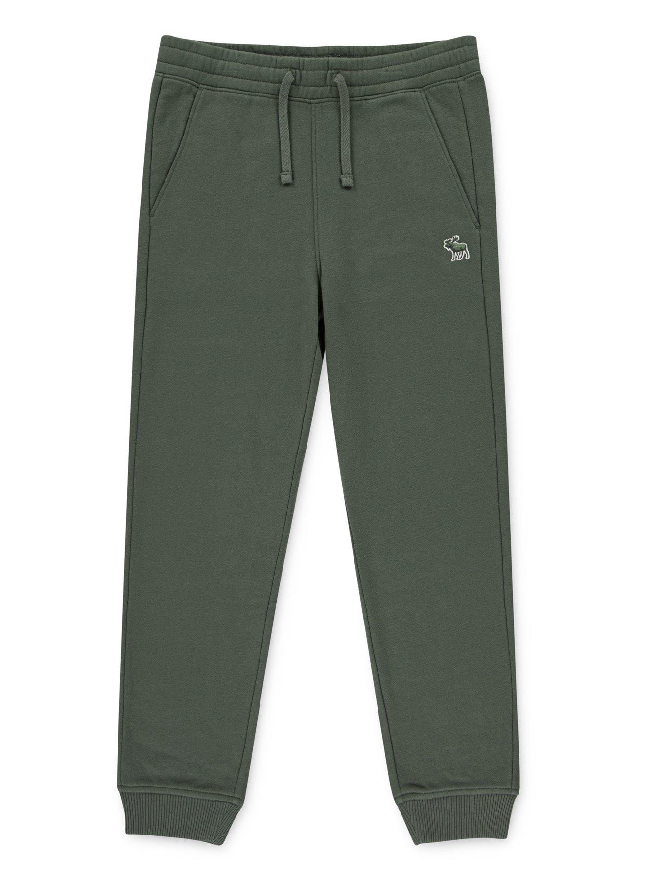 Image 5 of 5 of Abercrombie & Fitch Boys Essential Fleece Jogger - Green