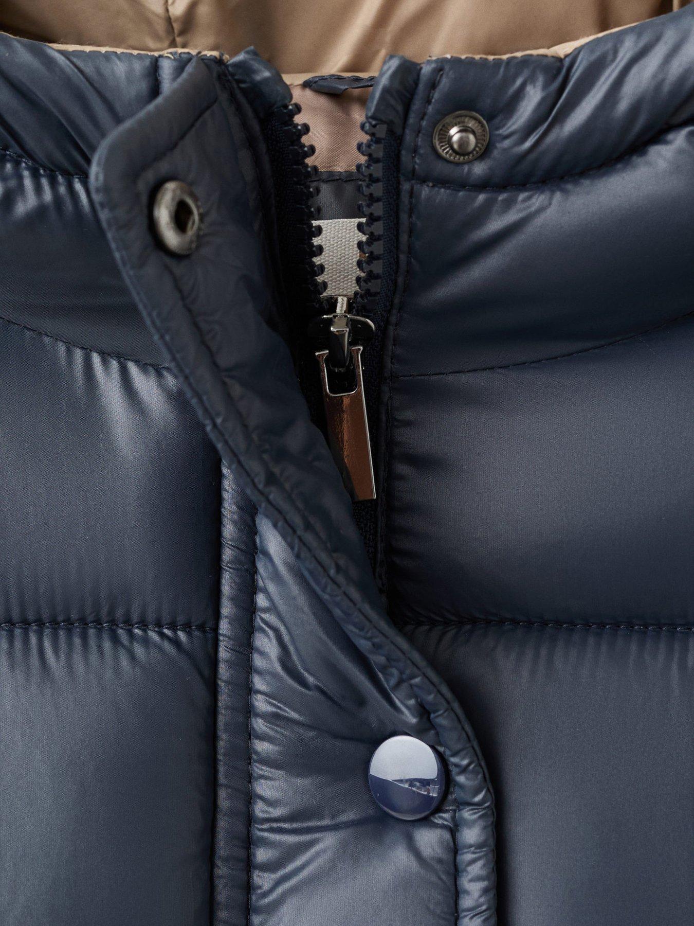 mango-girls-shine-padded-coat-navydetail