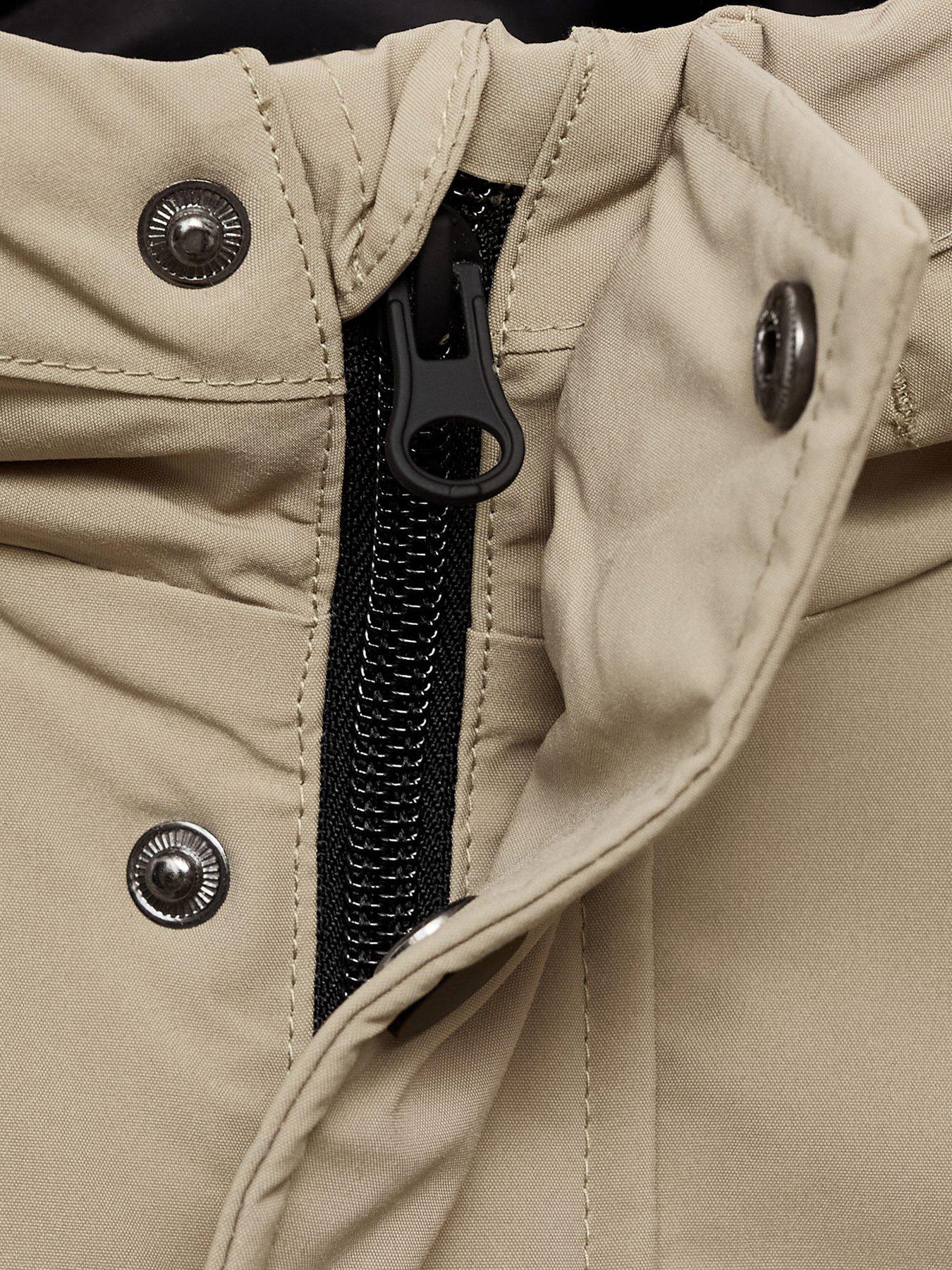 Image 4 of 4 of Mango Boys Hooded Padded Coat - Beige