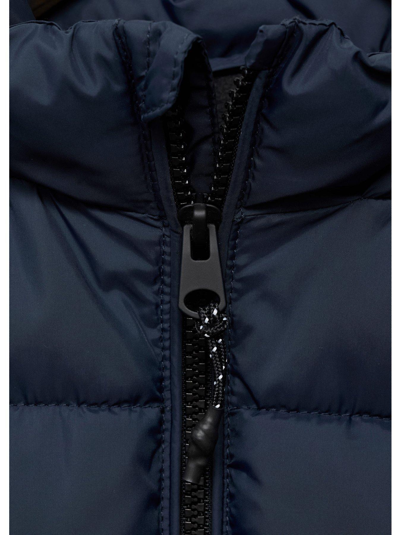 mango-boys-longline-padded-coat-navydetail