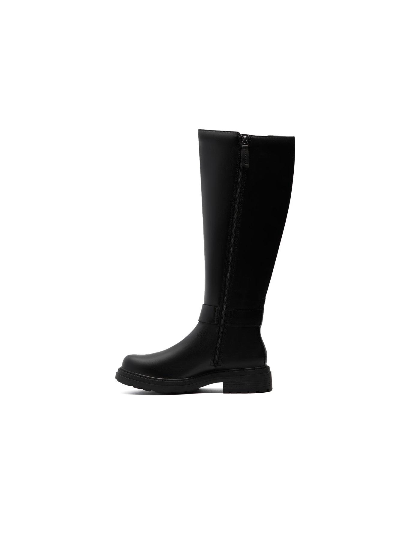 Image 6 of 6 of Clarks Orinoco3 Tall Leather Knee Boots -Black