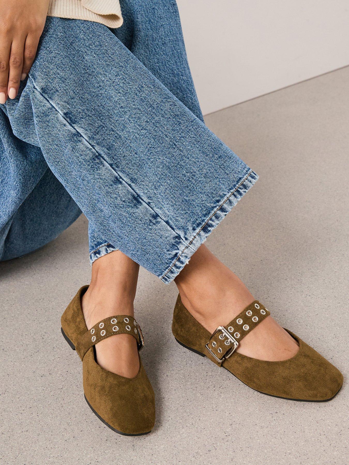 the-very-collection-wide-fit-ballet-flat-khakifront