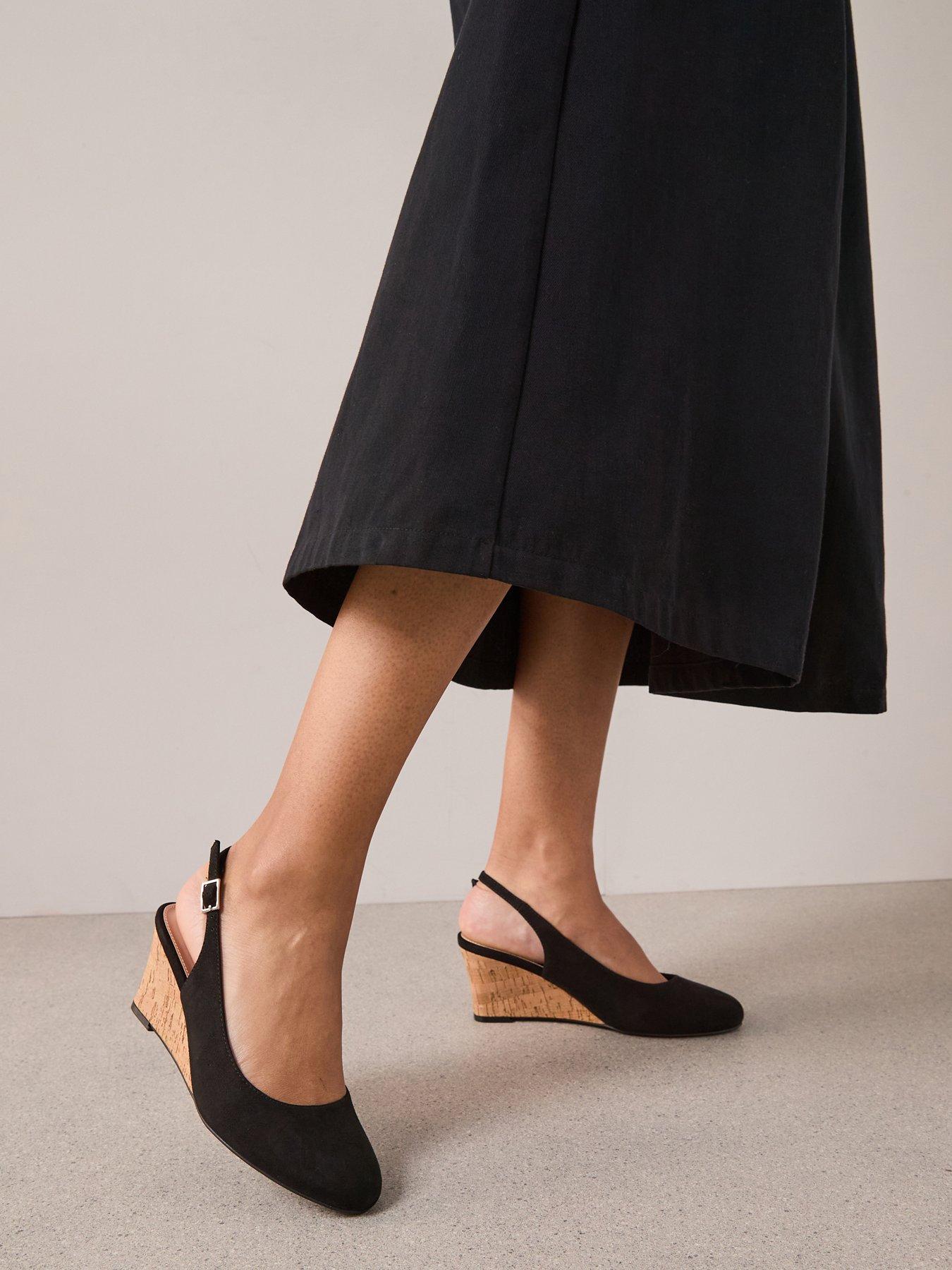 the-very-collection-wedge-sling-back-shoe-blackfront