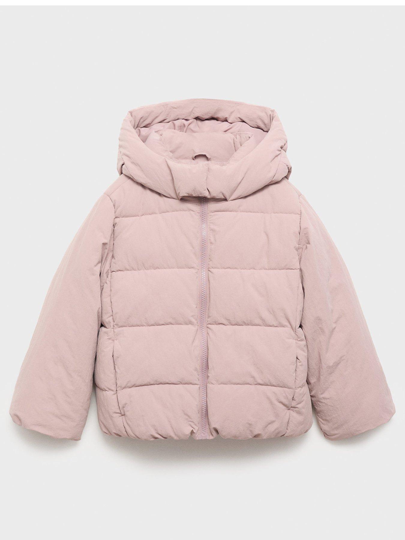 Mango Girls Padded Coat - Pink