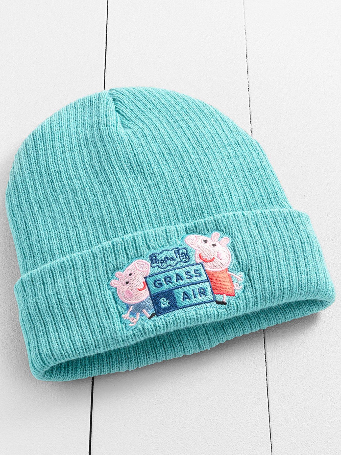 grass-air-infant-junior-peppa-pig-lined-beanie-bluefront