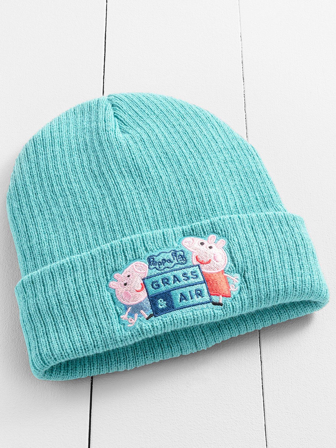 grass-air-infant-junior-peppa-pig-lined-beanie-bluestillFront