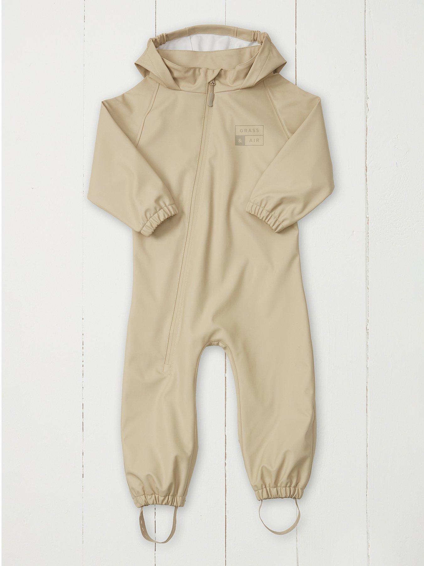 Grass & Air Infant Puddlesuit - Stone