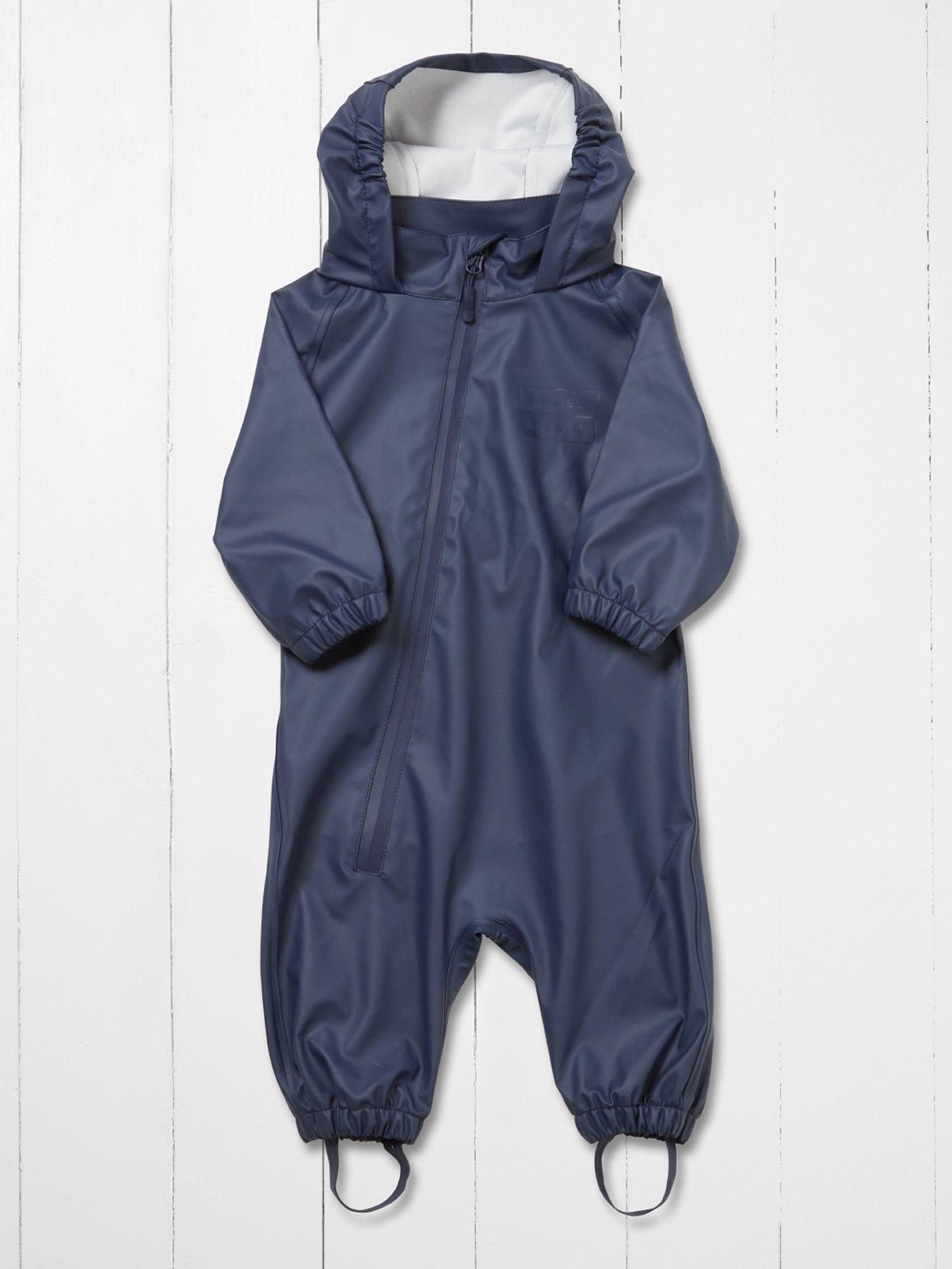 Grass & Air Infant Pu Puddlesuit - Navy