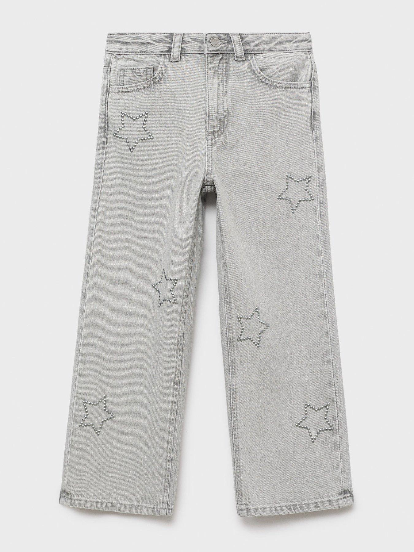 mango-girls-rhinestone-star-jeans-grey