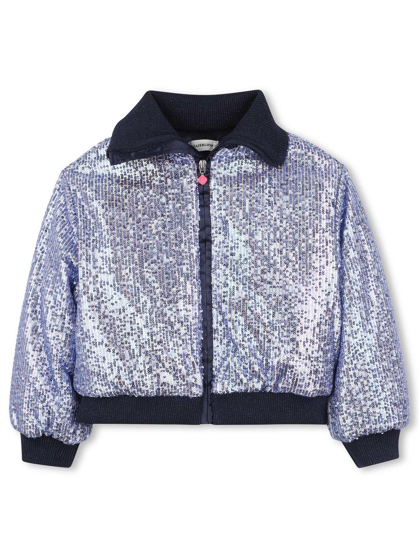 Image 1 of 4 of Billieblush Girls Sequin Jacket - Multi