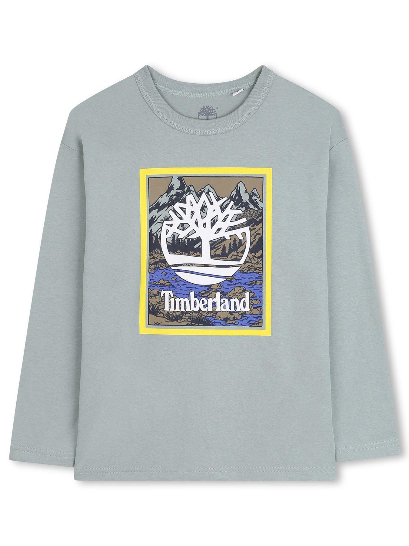 Timberland Boys Long Sleeve T-Shirt - Green