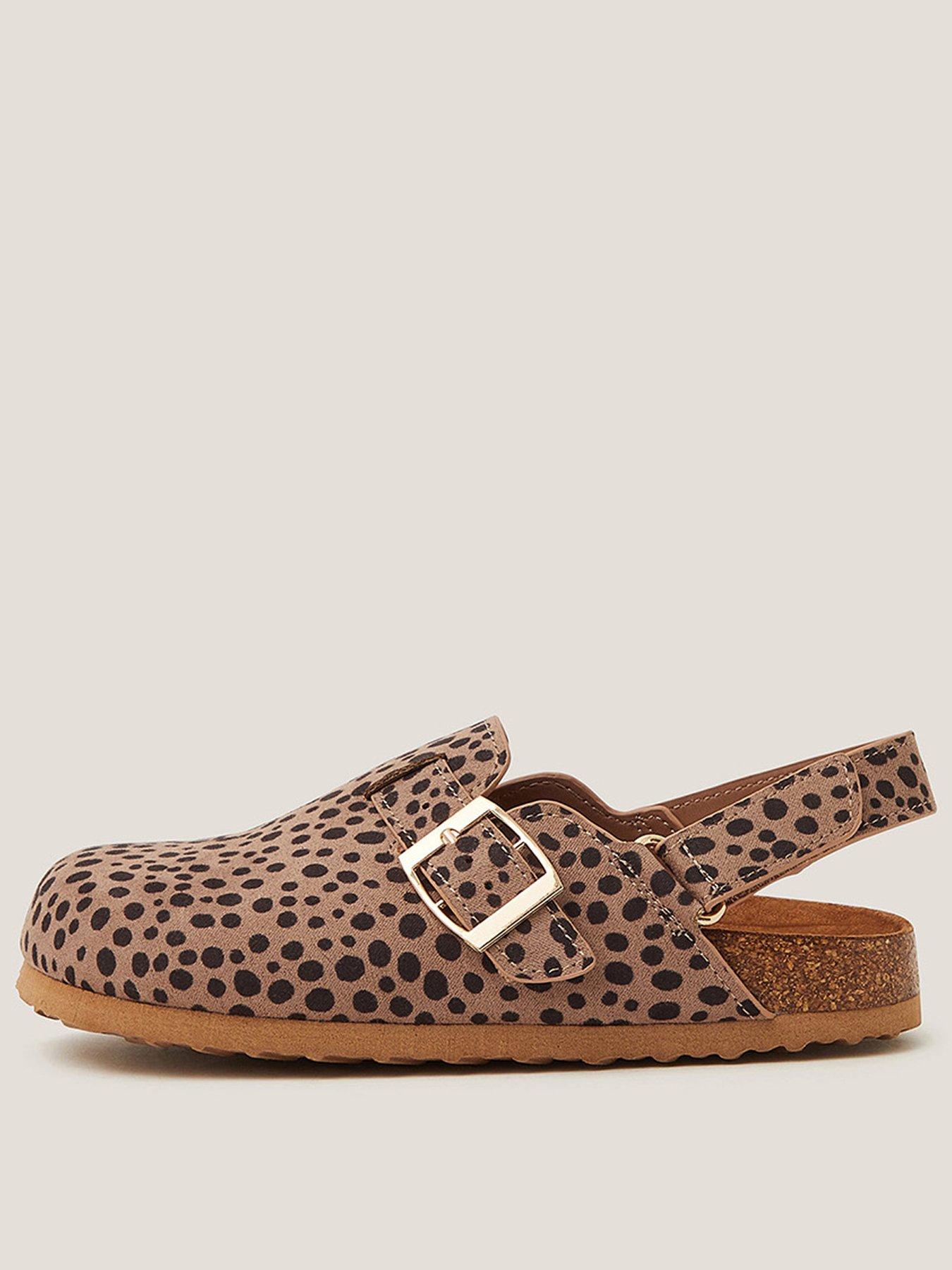Monsoon Girls Animal Printed Mules - Brown