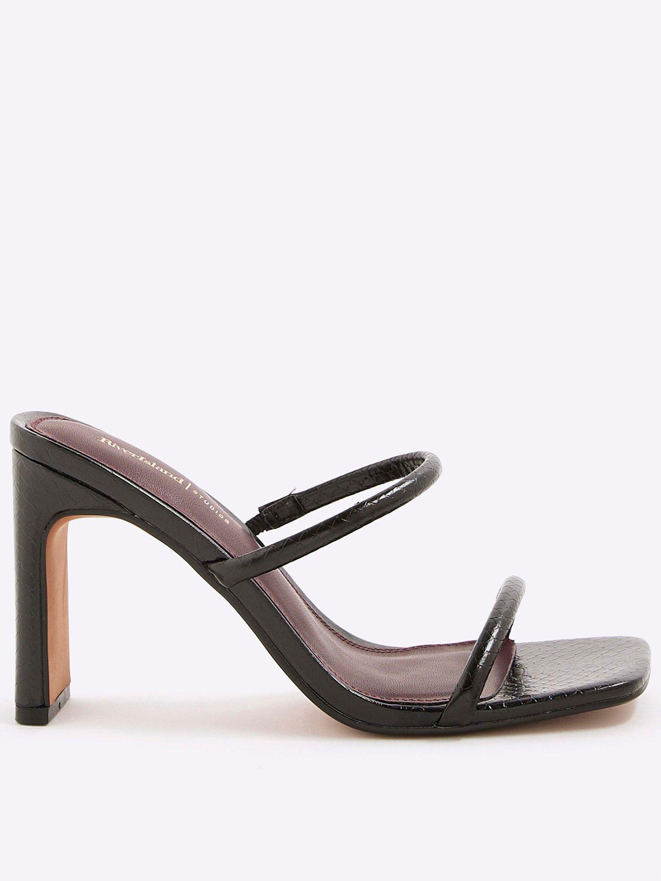 river-island-double-strap-mule-sandals-black