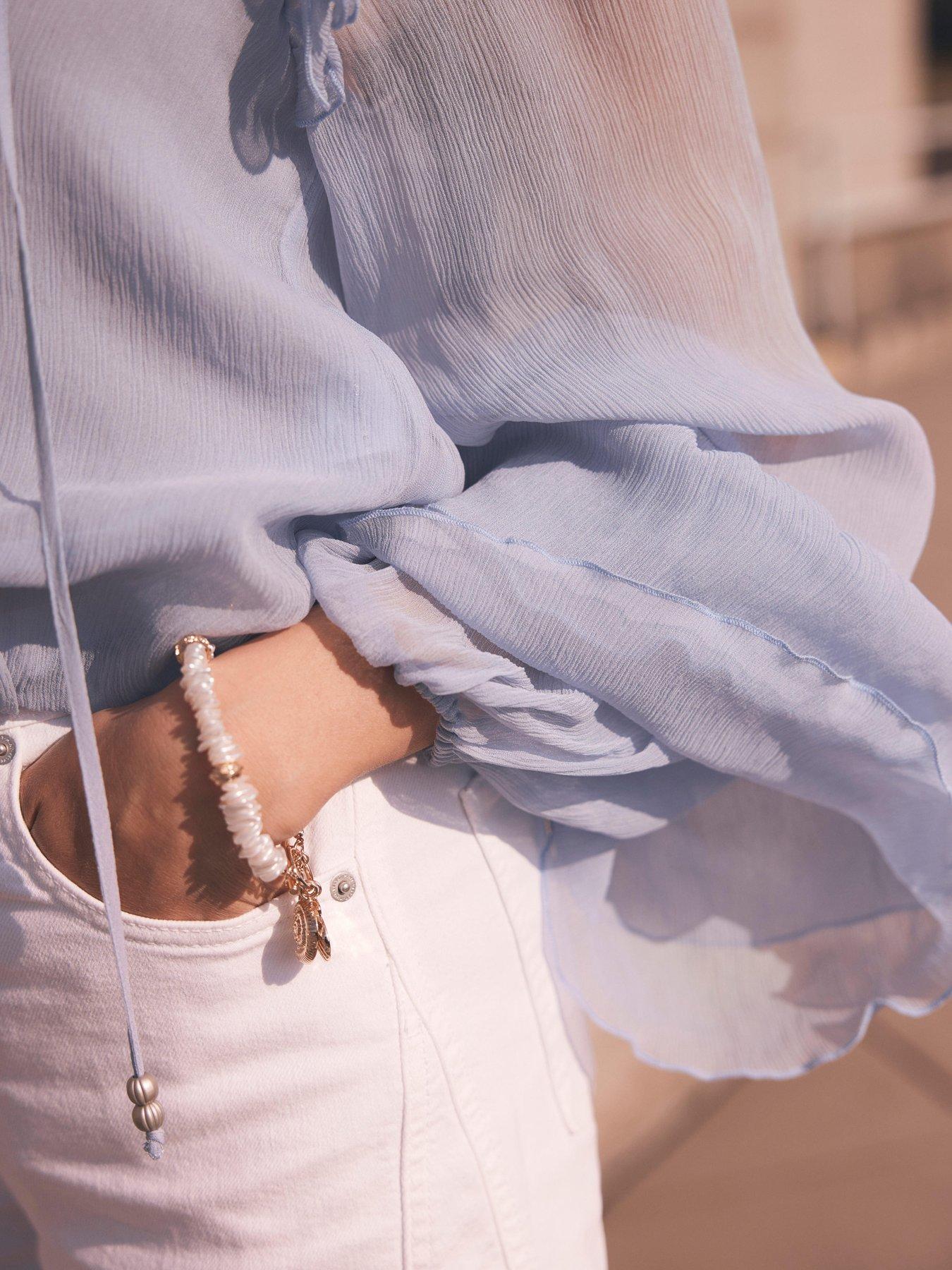 mint-velvet-blue-ruffle-detail-blouseoutfit