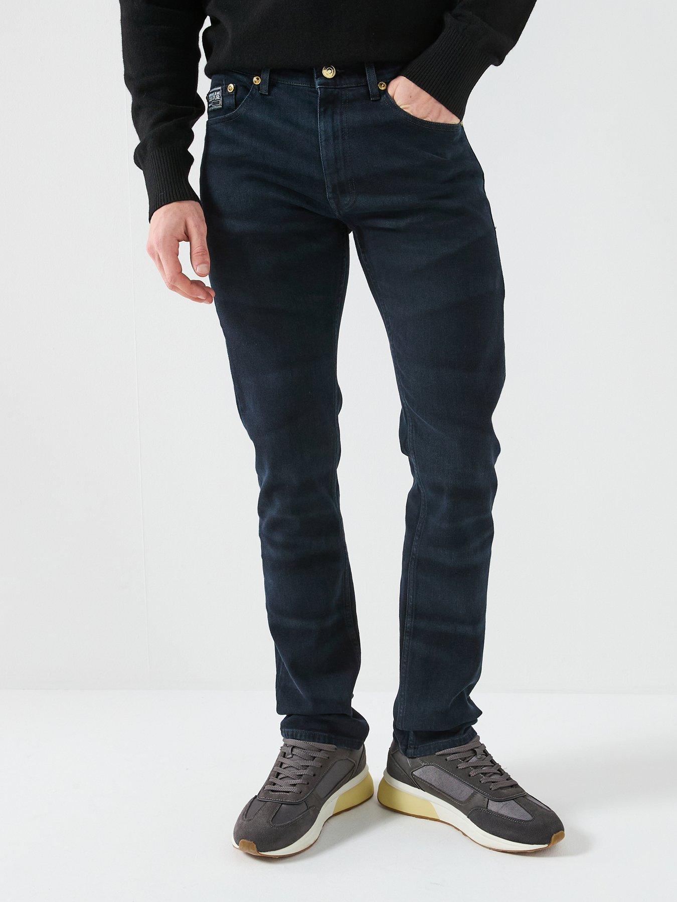 Versace Jeans Couture Mens Dundee Skinny Fit Jeans - Dark Wash