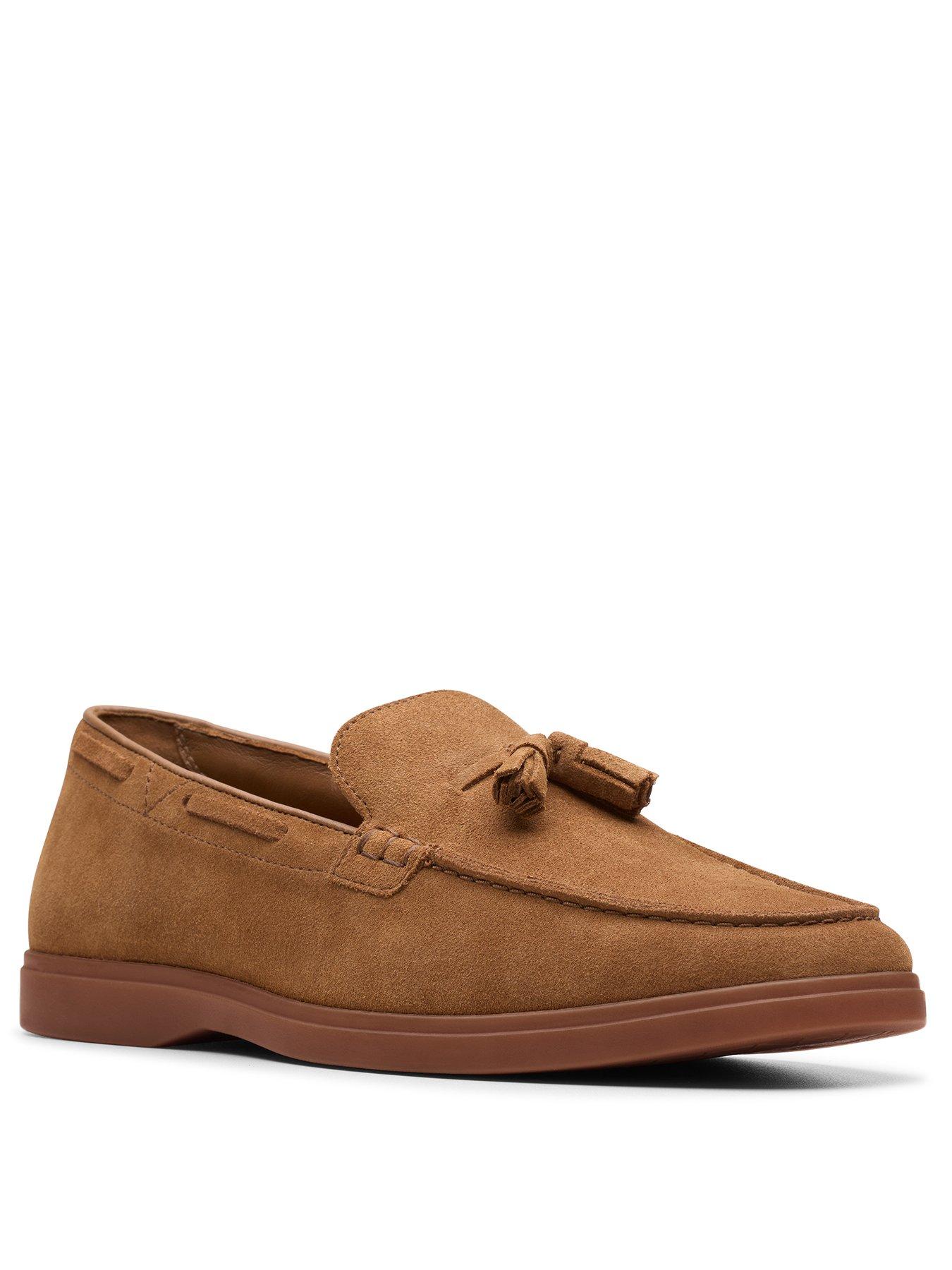 clarks-torford-tassel-suede-loafers-brownstillFront