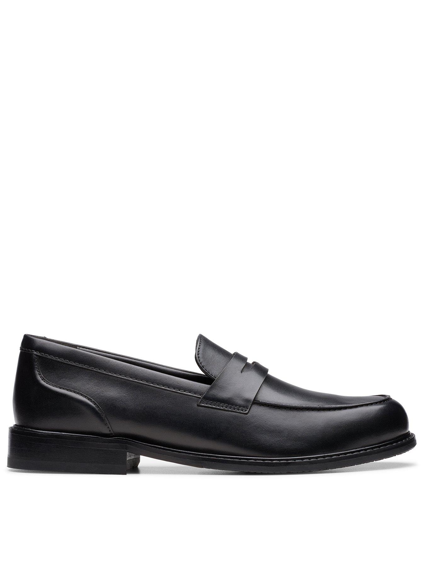 Clarks Craft Arlo Lo Leather Loafers - Black