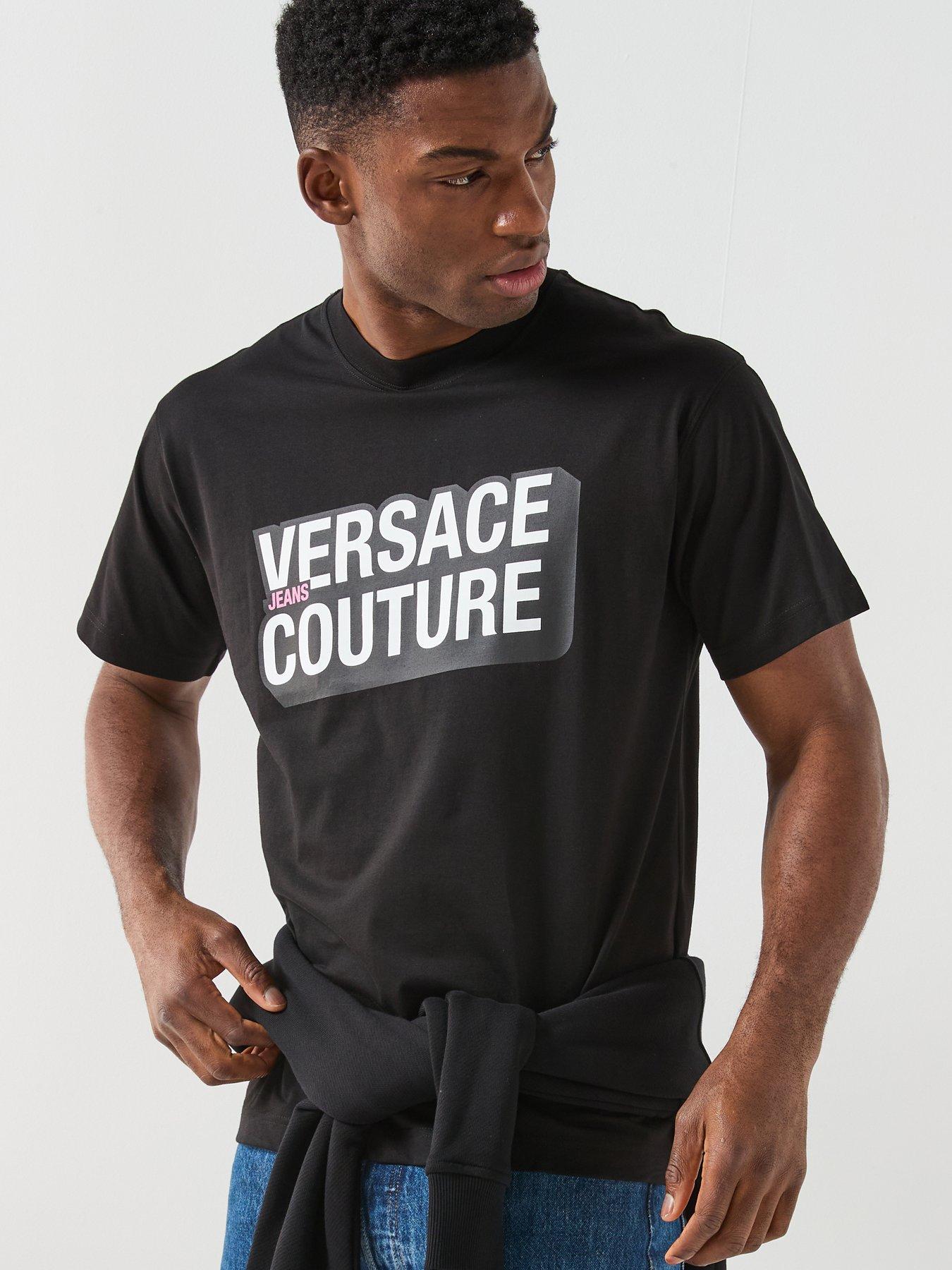 Versace Jeans Couture Large VJC Square Logo T-Shirt - Black