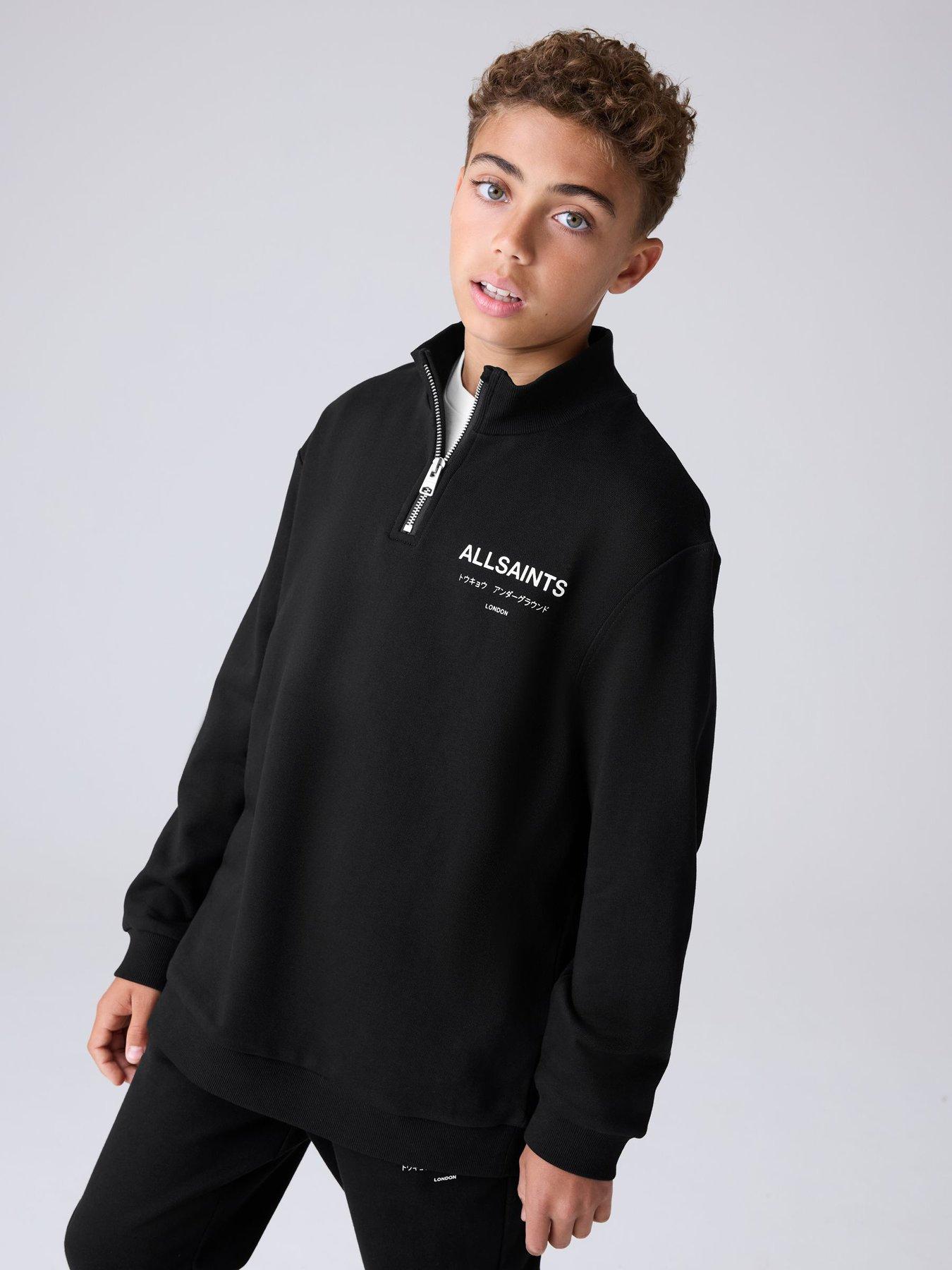 smallsaints-boys-underground-half-zip-sweat-top-blackoutfit