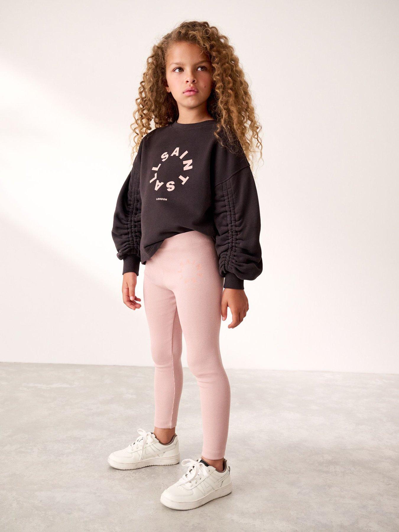 smallsaints-girls-ruched-sweat-top-set-pink