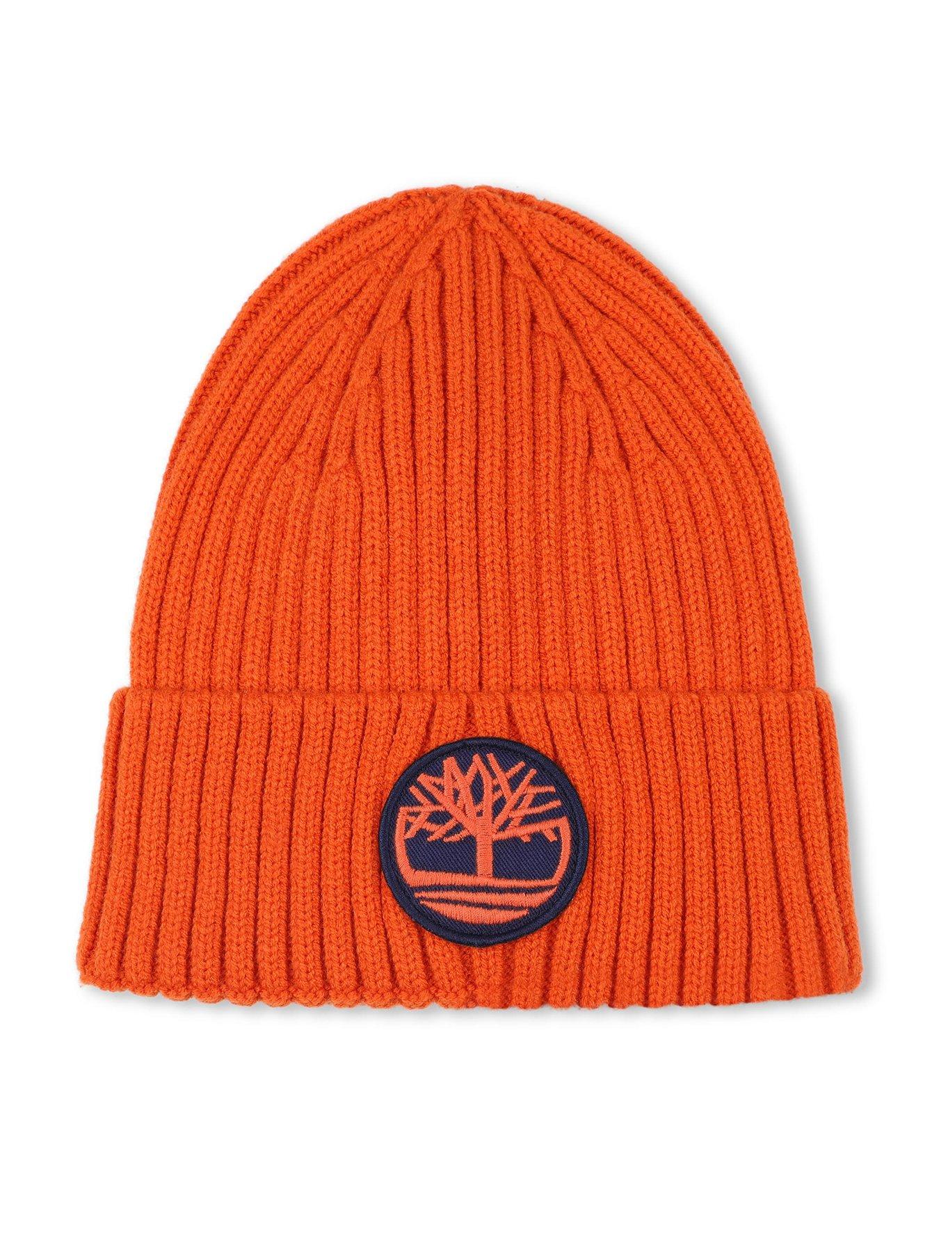 timberland-boys-badge-beanie-hat-orange