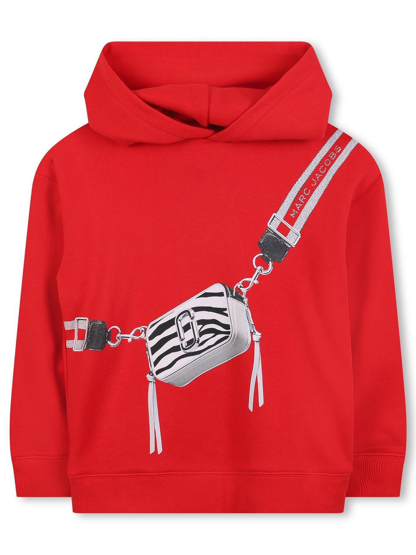 MARC JACOBS Girls Snapshot Bag Hoodie - Red