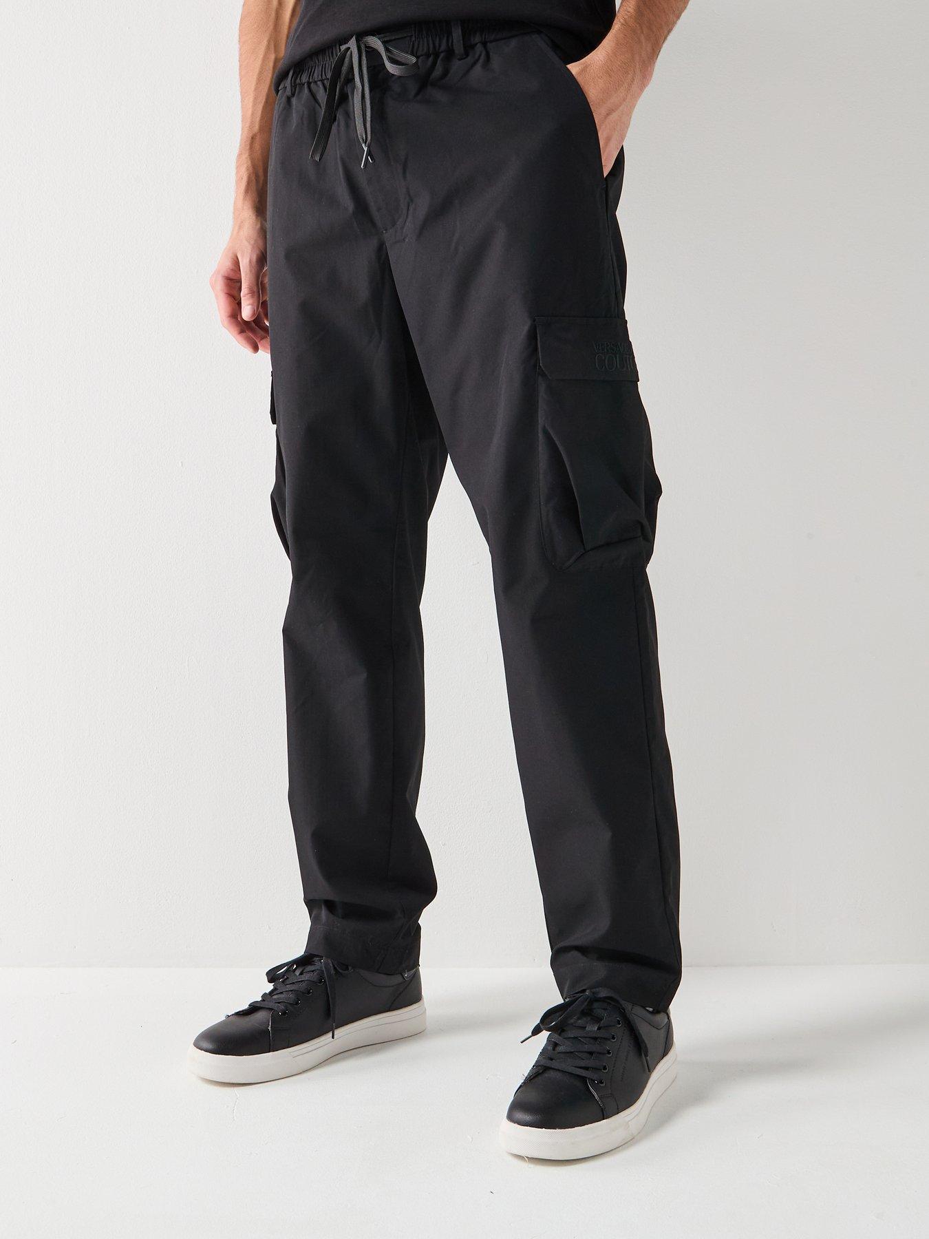 versace-jeans-couture-nylon-cargo-pants-black