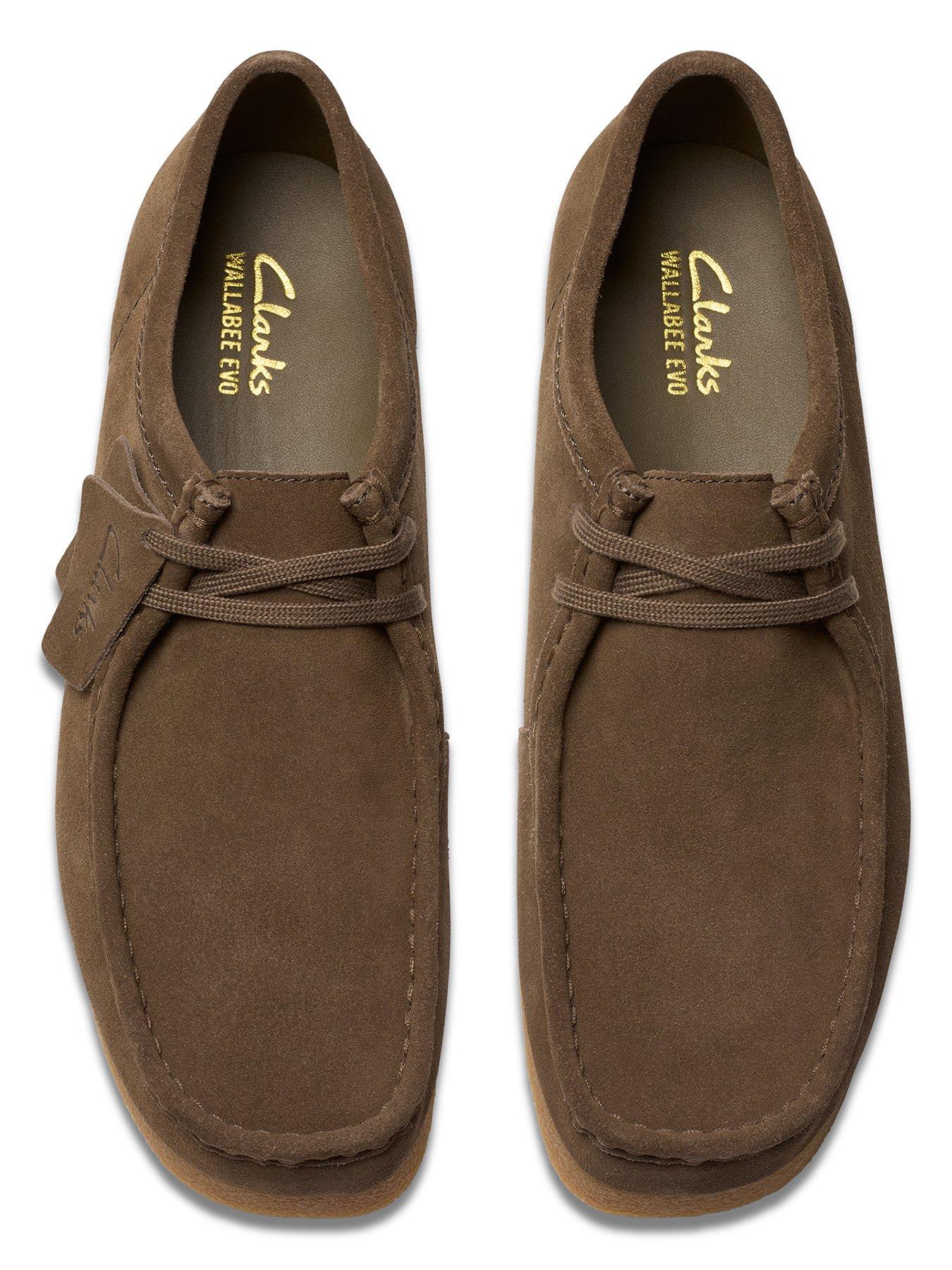 Image 4 of 7 of Clarks Wallabee Evo Suede Lace Up Shoes - Brown