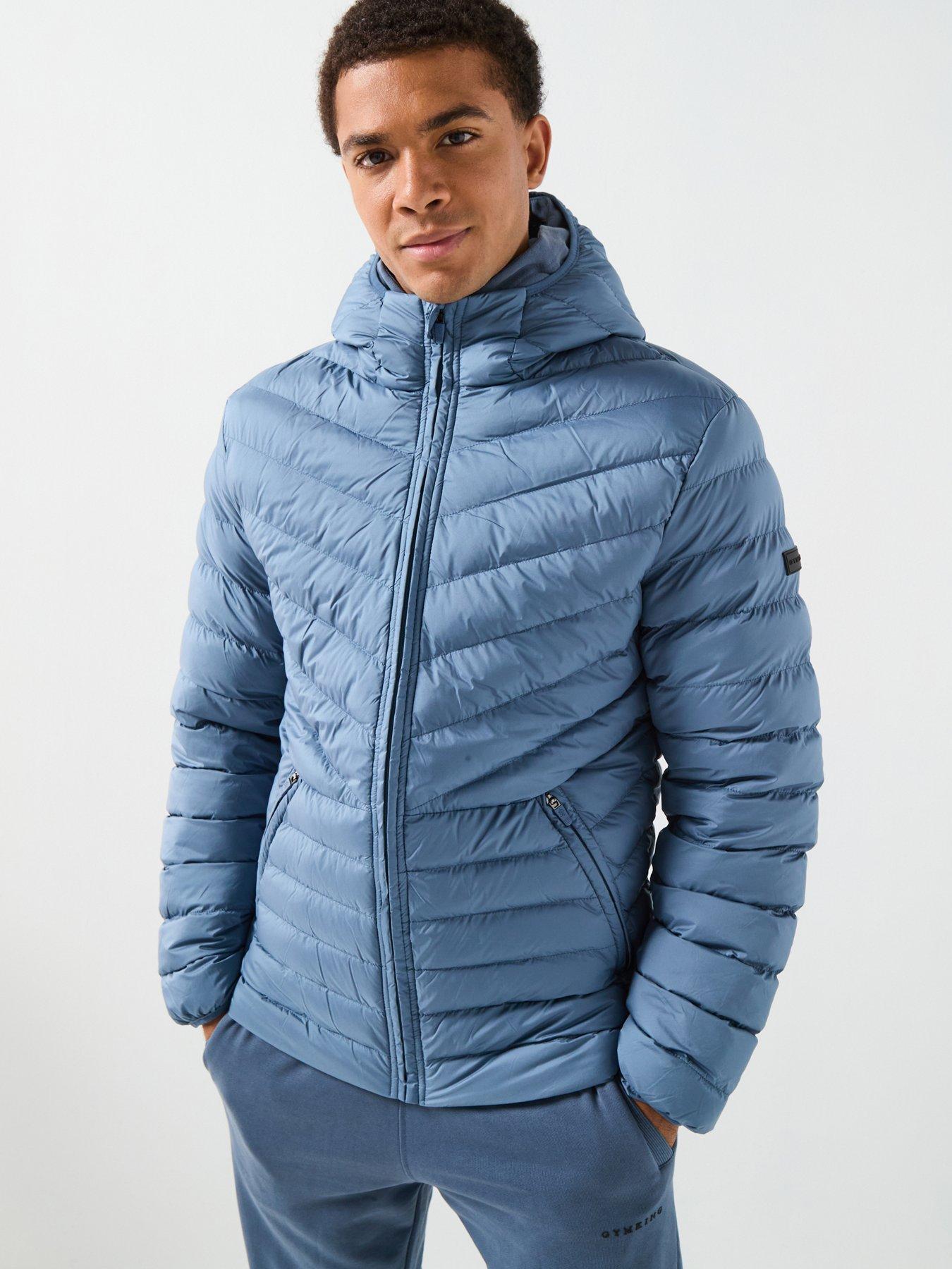 Image 1 of 6 of Gym King Mens Endurance Puffer Jacket - Blue