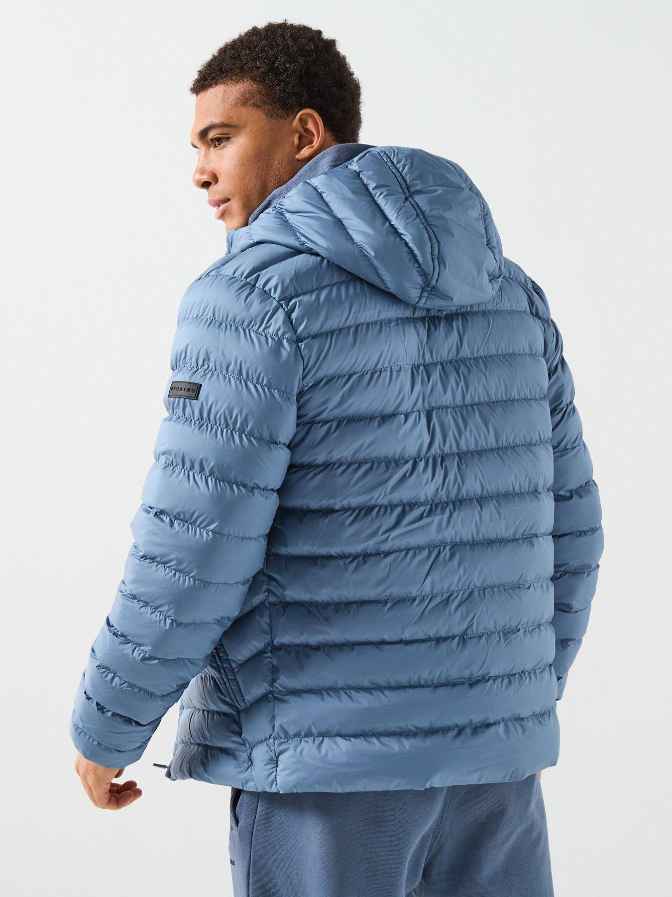 Image 2 of 6 of Gym King Mens Endurance Puffer Jacket - Blue