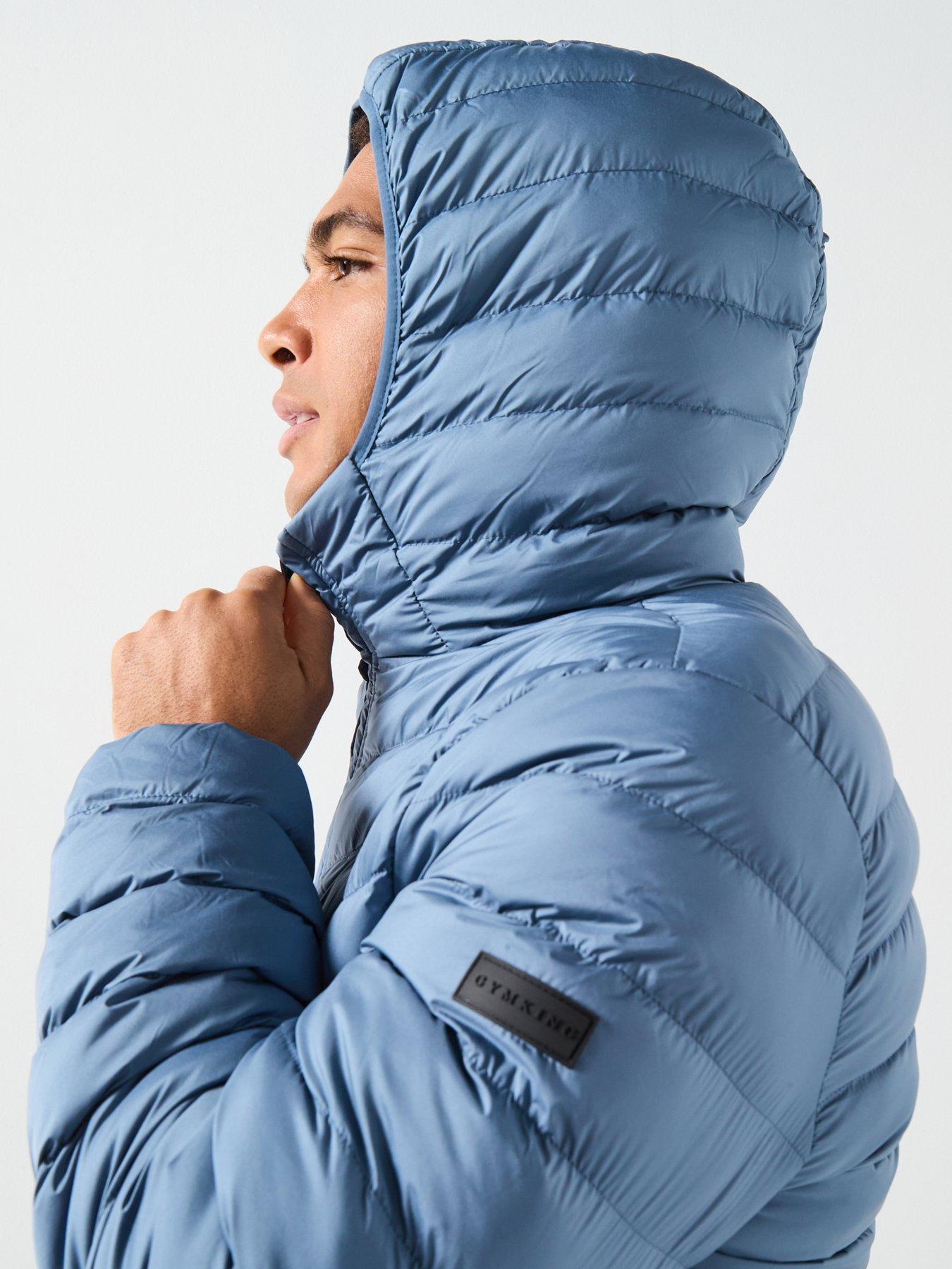Image 4 of 6 of Gym King Mens Endurance Puffer Jacket - Blue