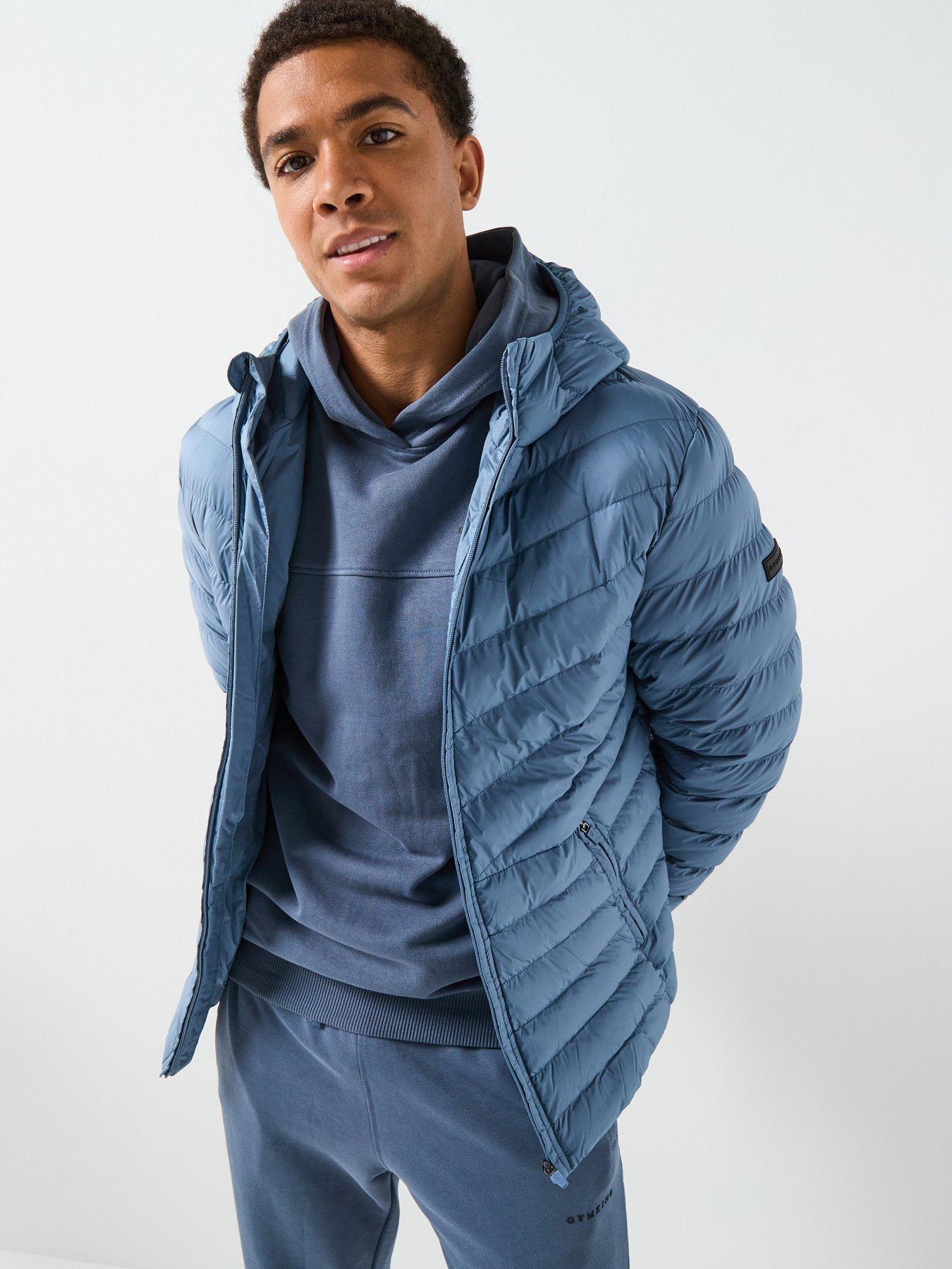 Image 5 of 6 of Gym King Mens Endurance Puffer Jacket - Blue