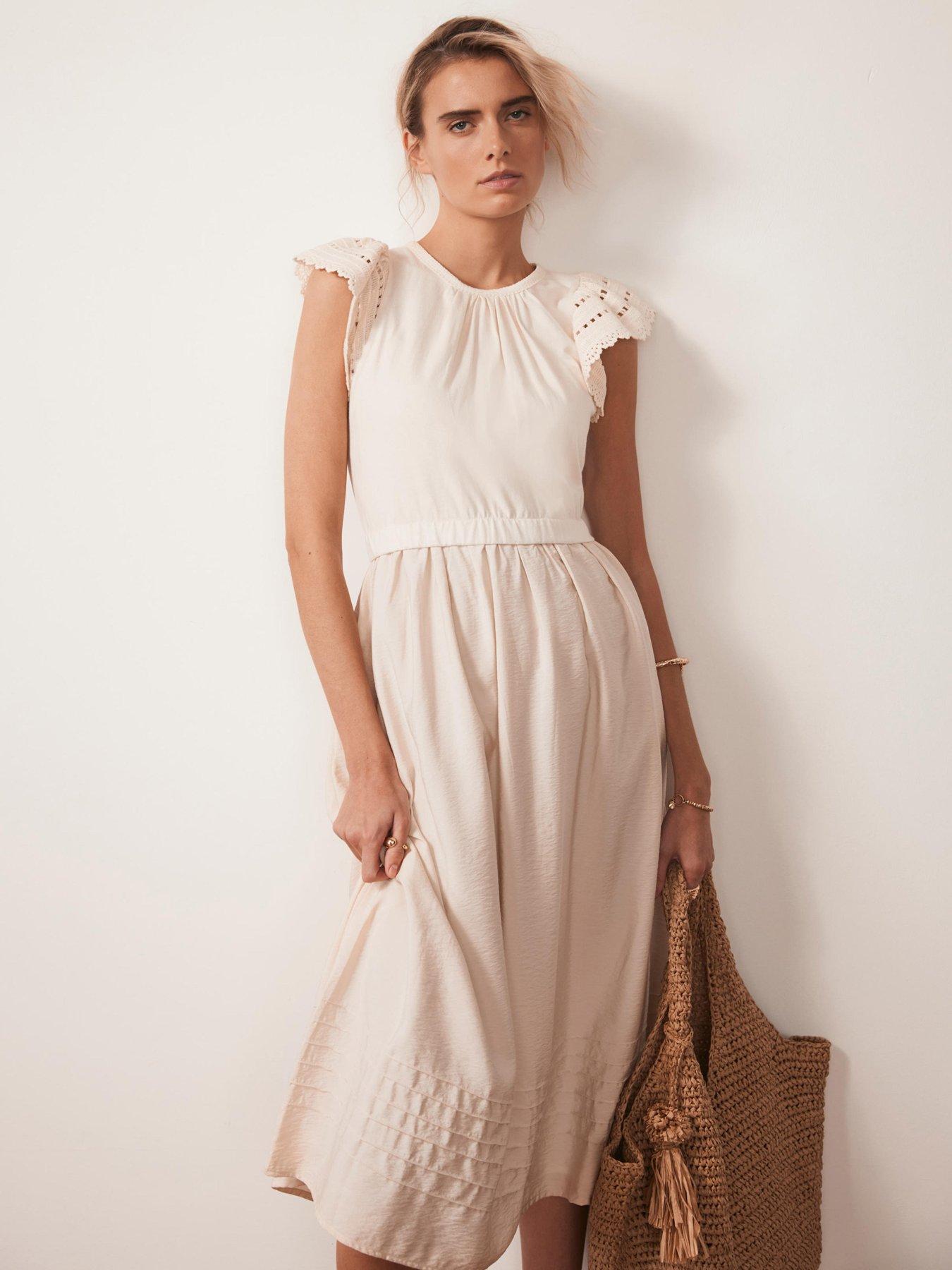 mint-velvet-crochet-trim-woven-mix-dress-beige